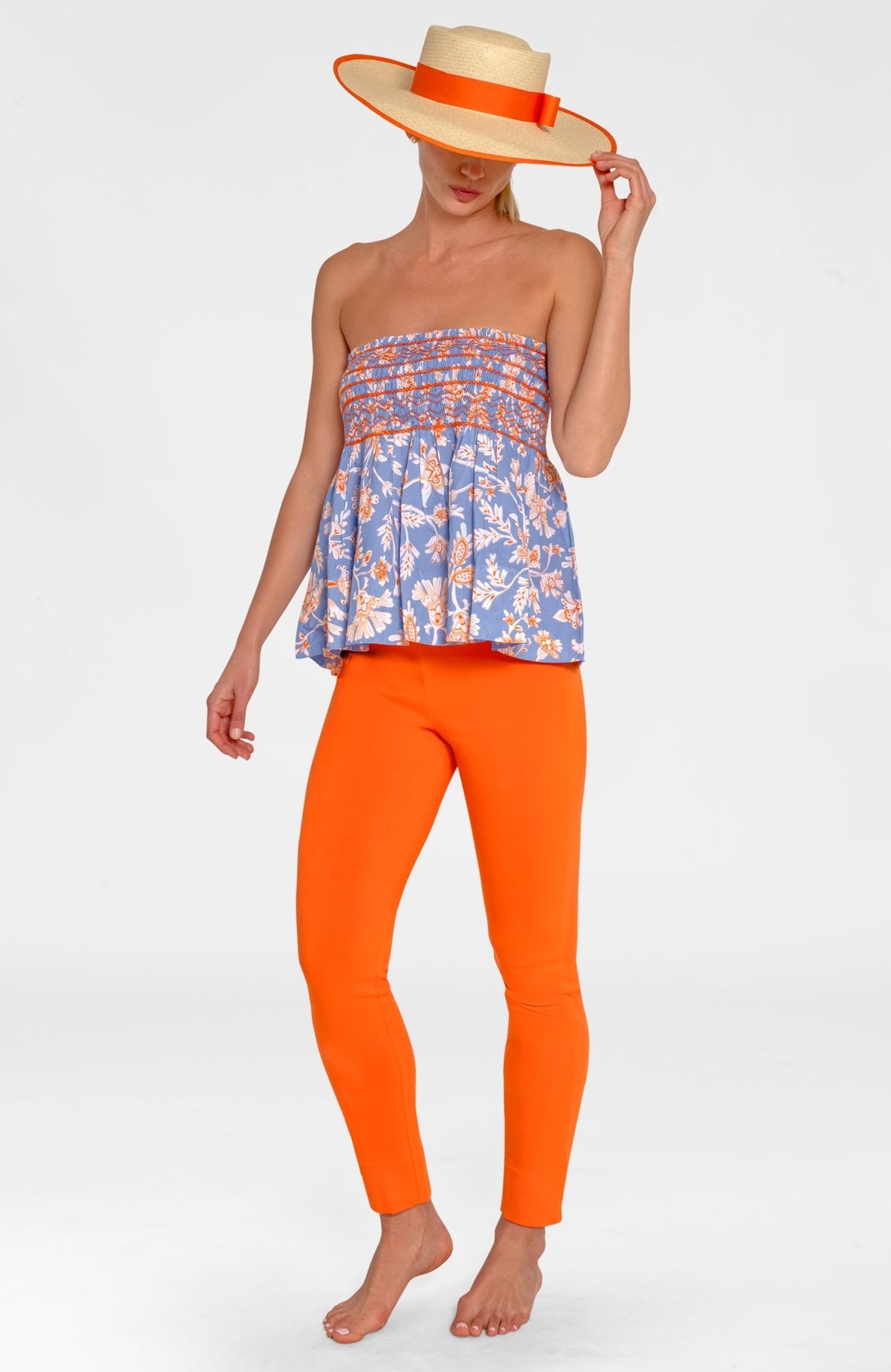 Smocked Mini Skirt/Top - Stunning Stippling Periwinkle