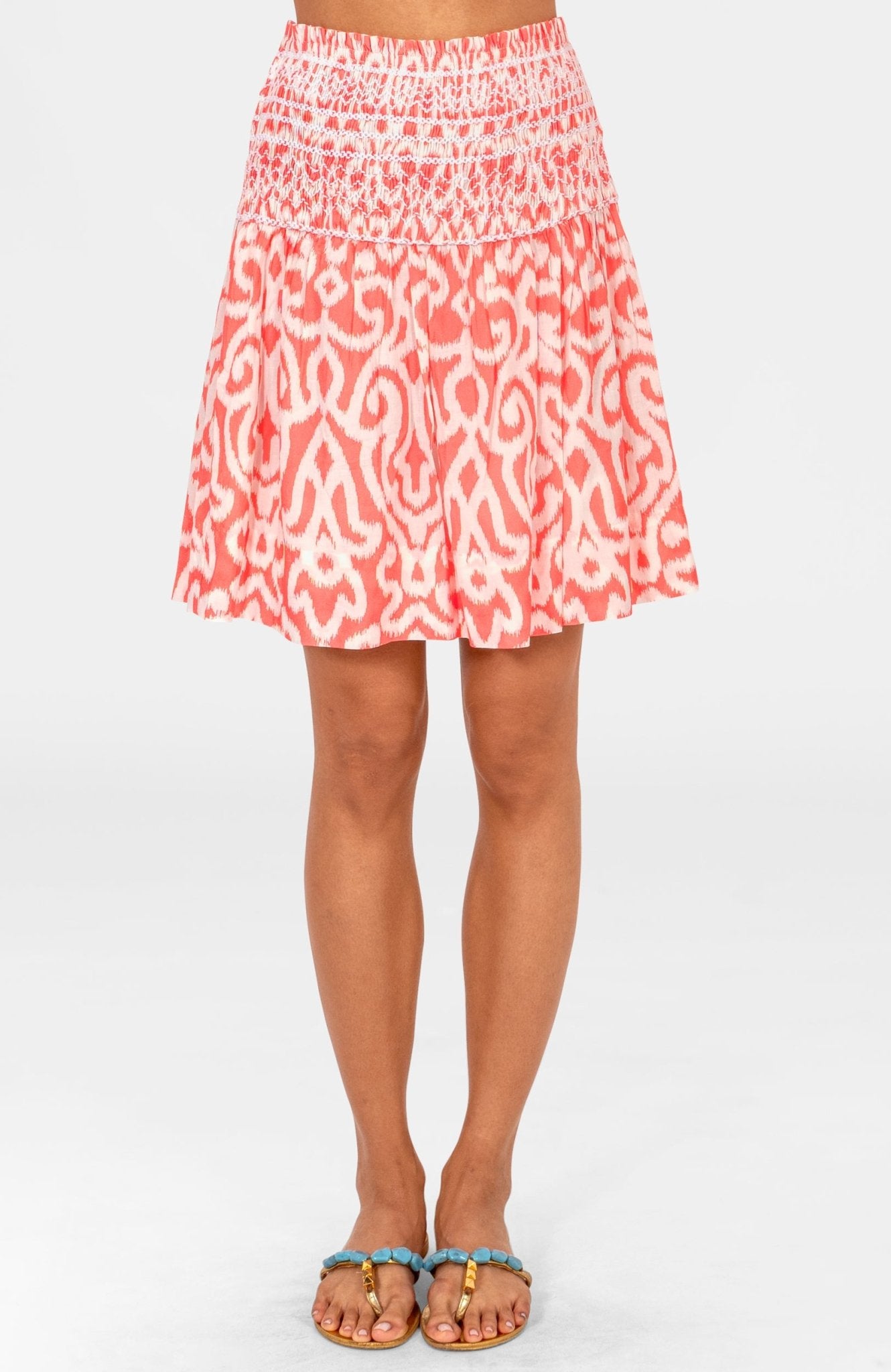Smocked Skirt - Arabesque Melon