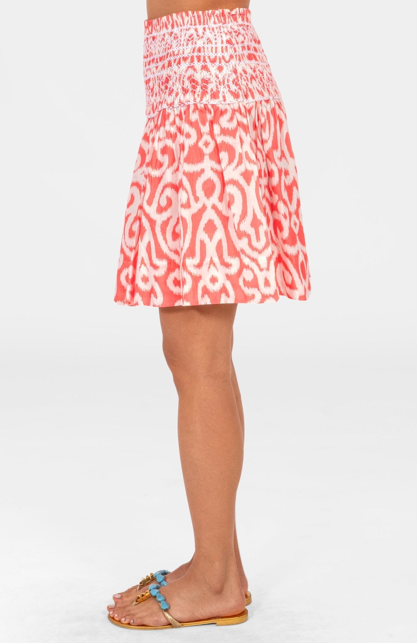 Smocked Skirt - Arabesque Melon
