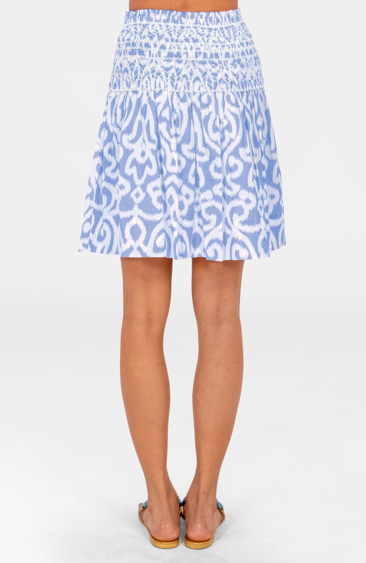 Smocked Skirt - Arabesque Light Blue