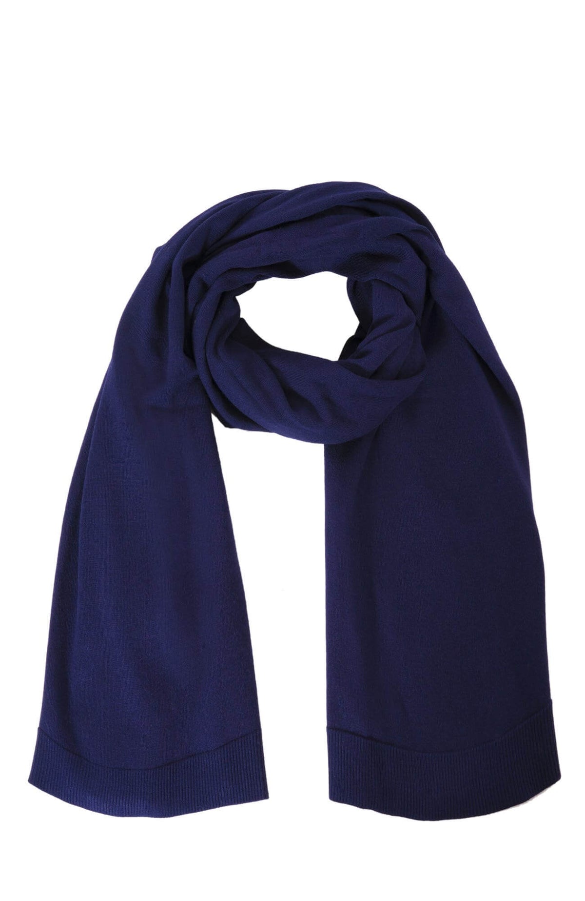 Sneek A Peek Knit Scarf Navy