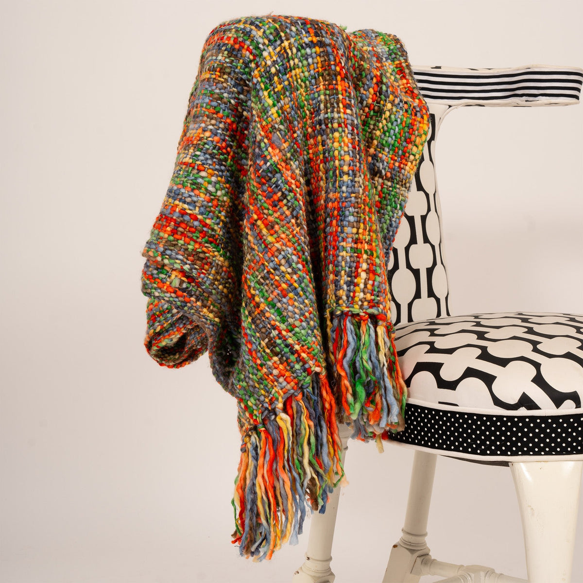 Snootie Snood Fringe Blanket Navy Jewels