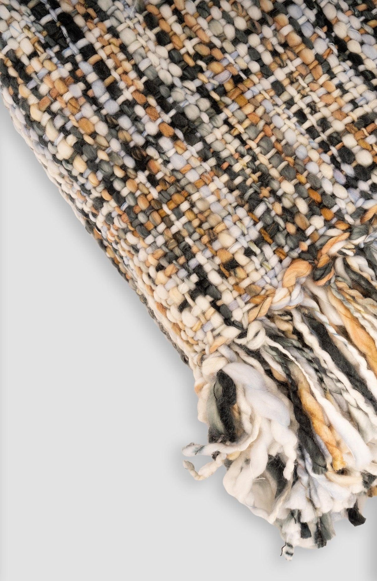 Snootie Snood Fringe Blanket Peri Neutral