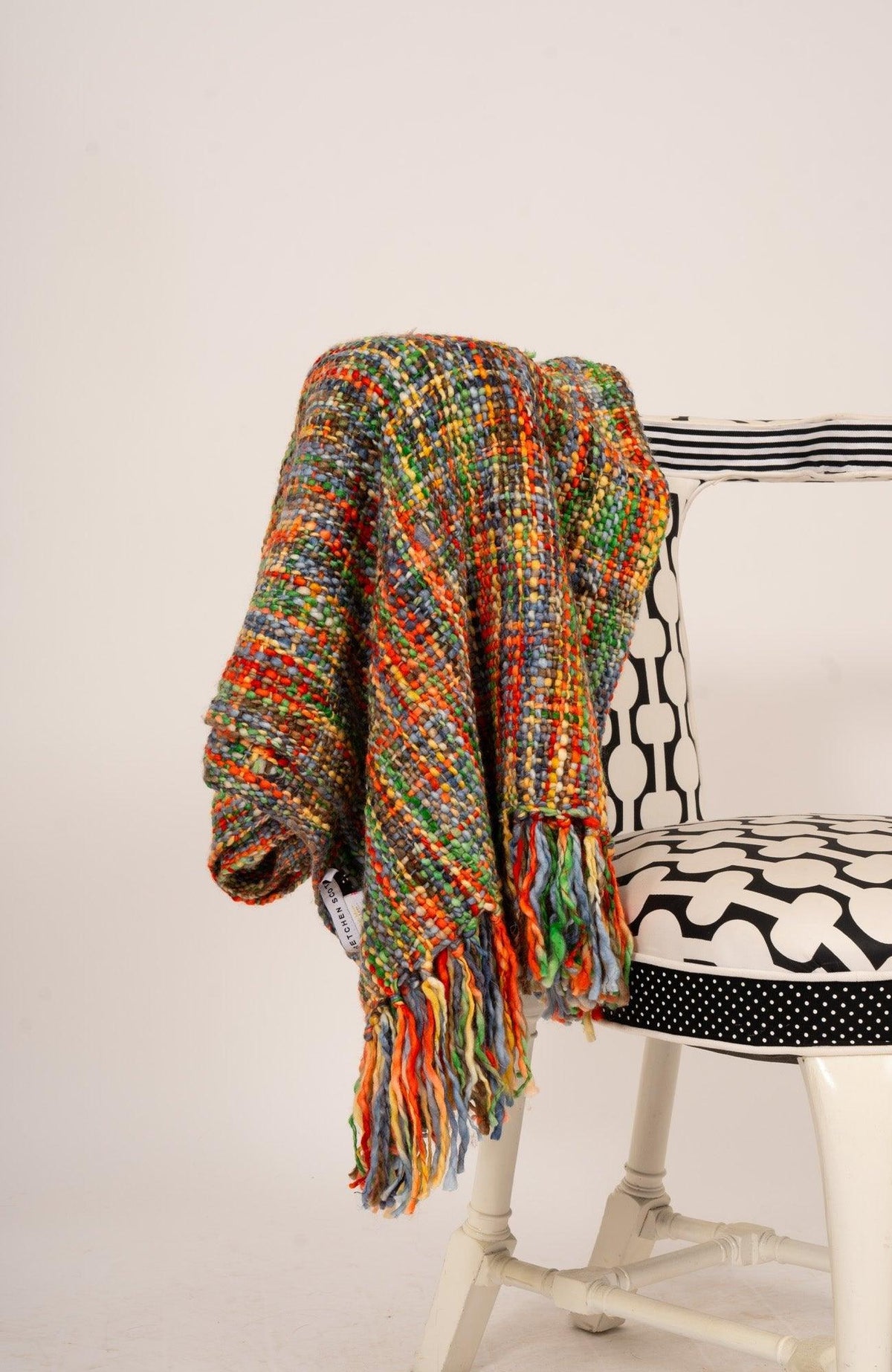 Snootie Snood Fringe Blanket Navy Jewels