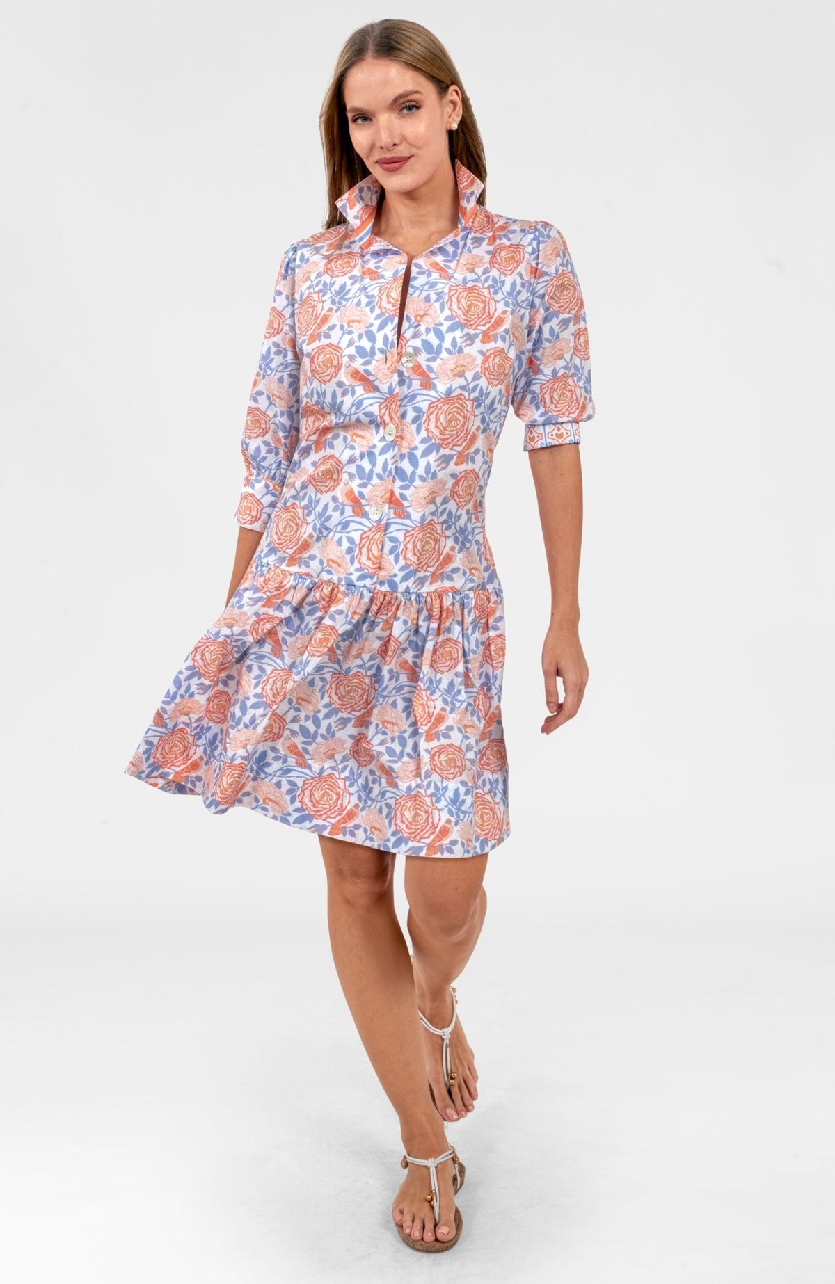 So Sweet Dress - Smell The Roses Peri Coral