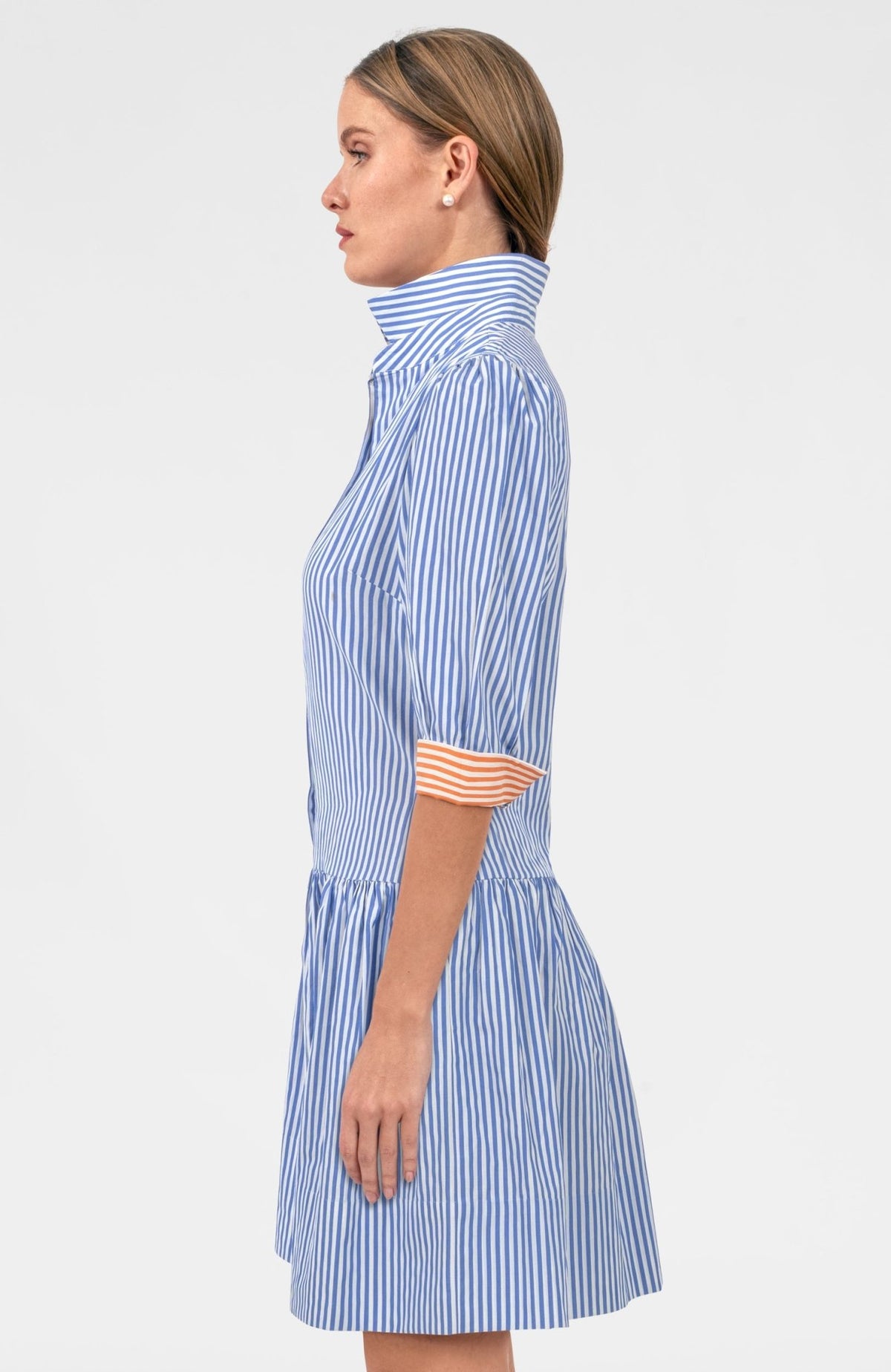 So Sweet Dress - Stripe Periwinkle