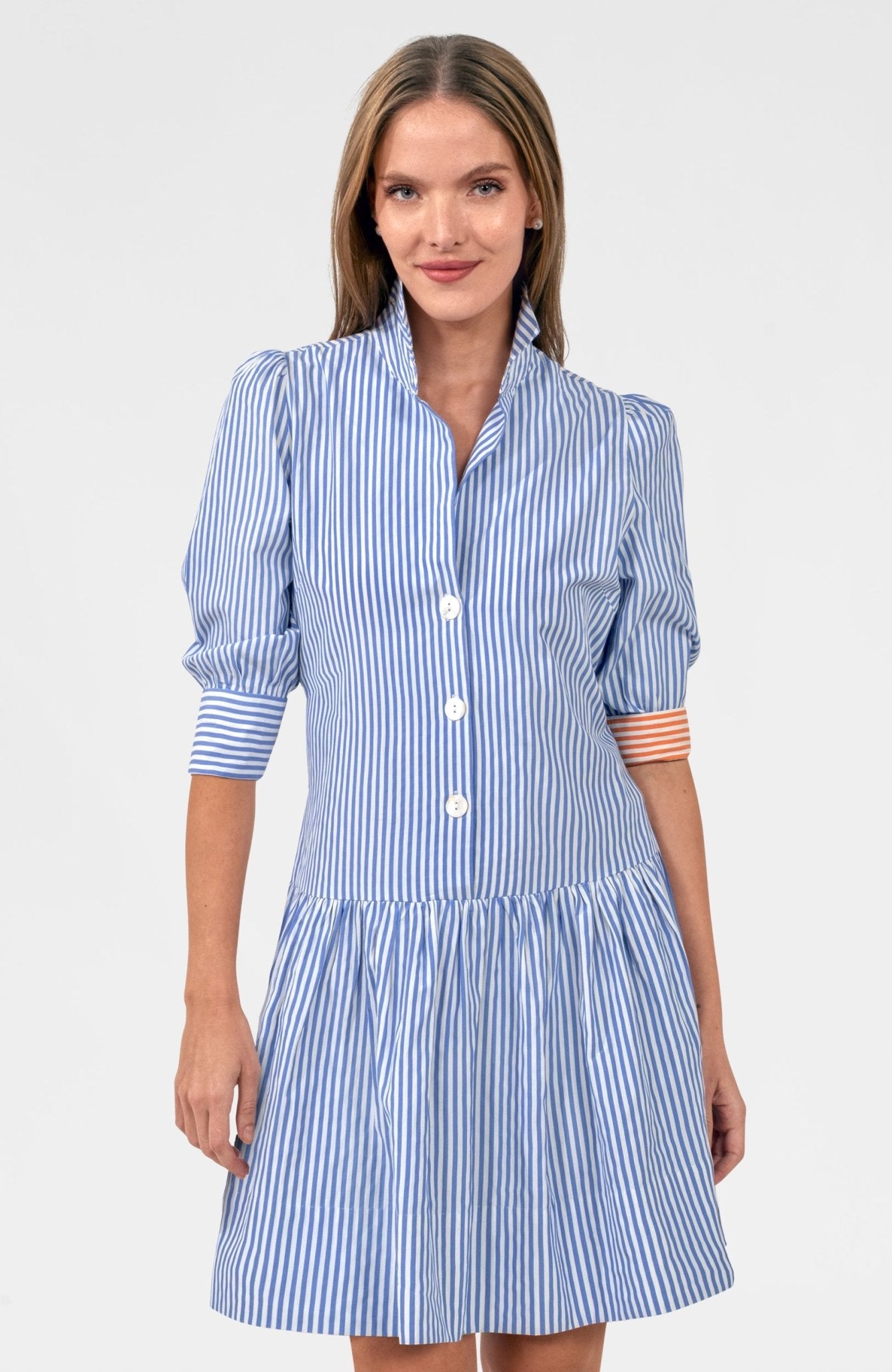 So Sweet Dress - Stripe Periwinkle