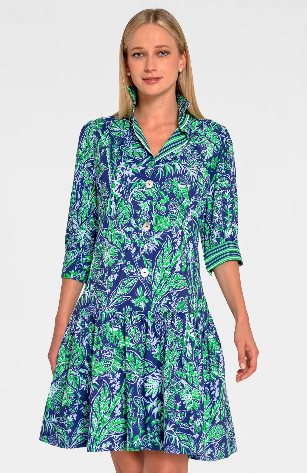So Sweet Dress - Vintage Vines Navy