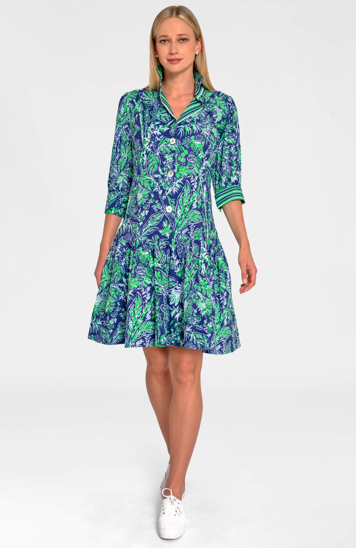 So Sweet Dress - Vintage Vines Navy