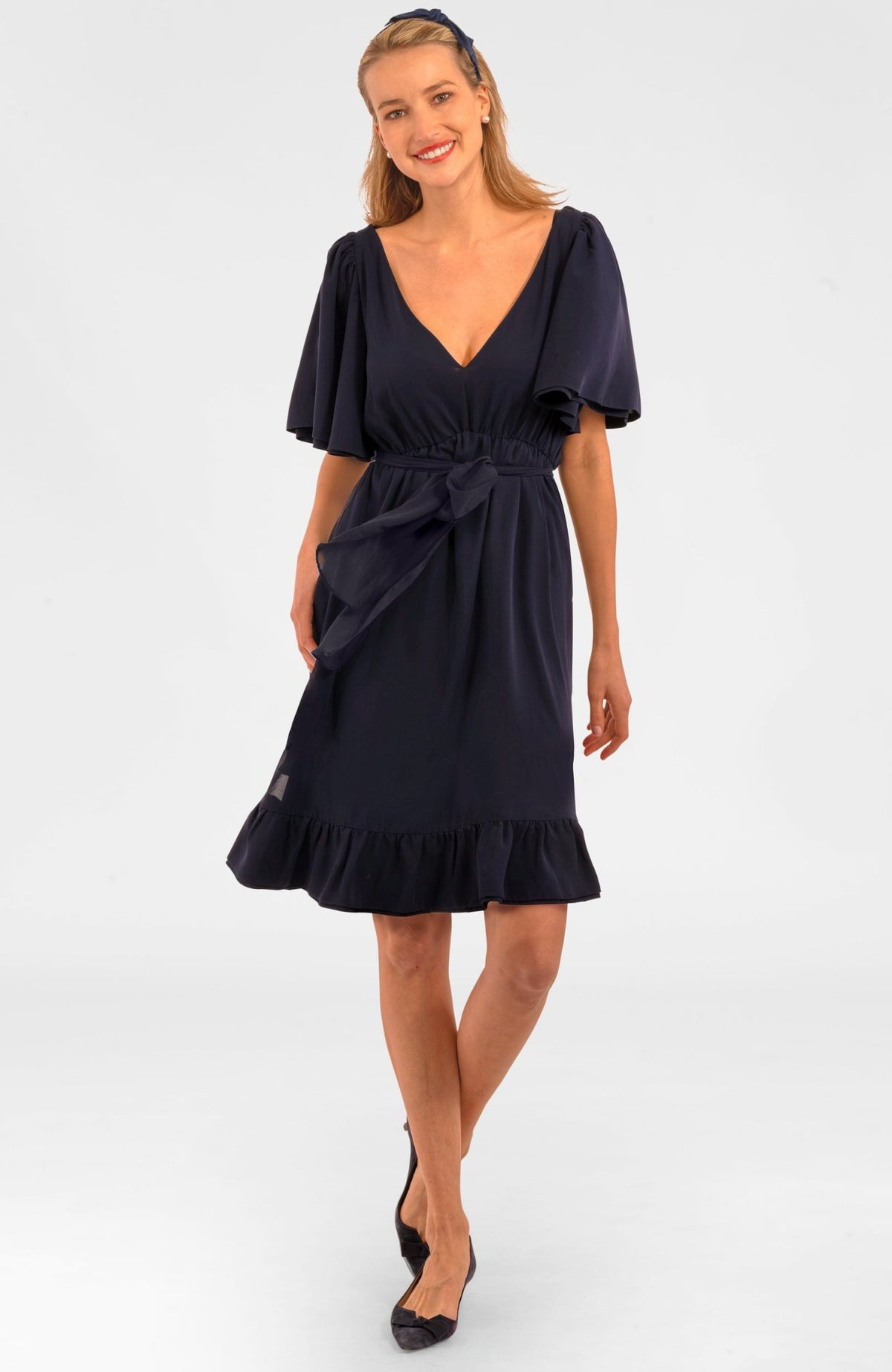 Solid Melody Dress - Final Sale Navy