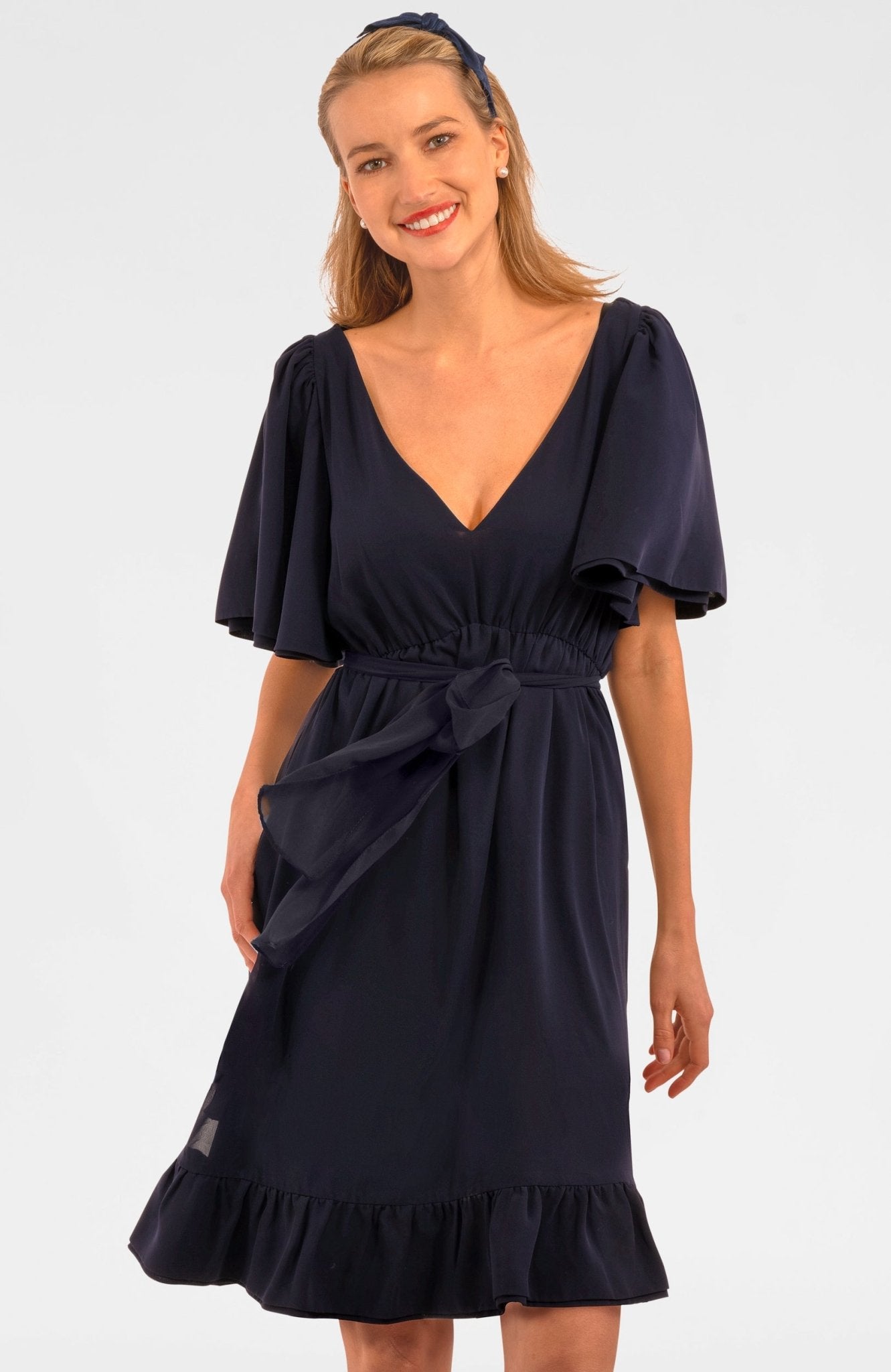 Solid Melody Dress - Final Sale Navy