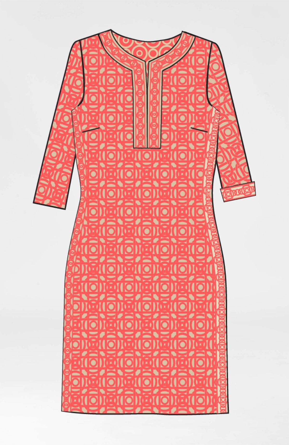Split Neck Dress Aubazine - Gretchen Scott