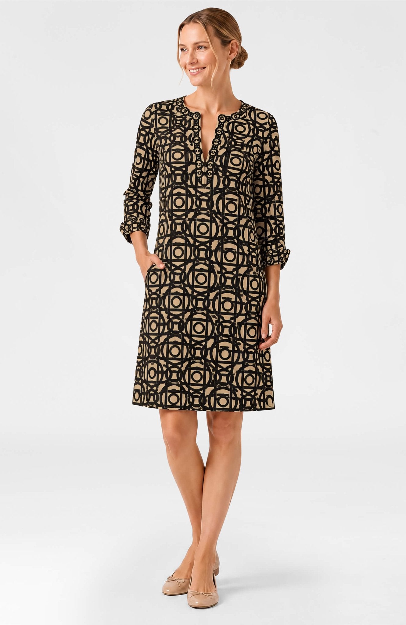 Split Neck Dress Aubazine - Gretchen Scott