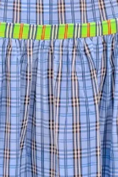 Stefania Skirt - Sunshine Plaid - Final Sale Periwinkle
