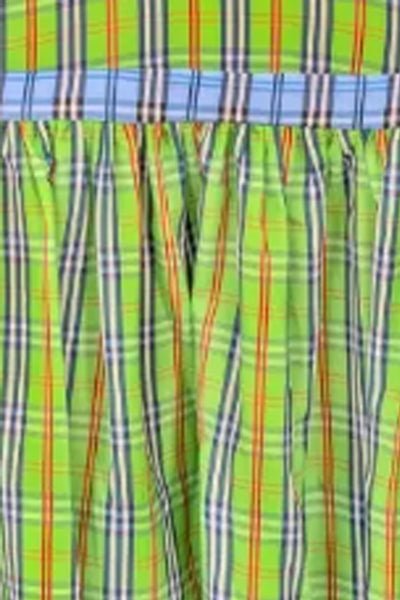 Stefania Skirt - Sunshine Plaid - Final Sale Green