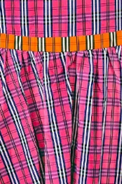 Stefania Skirt - Sunshine Plaid - Final Sale Pink