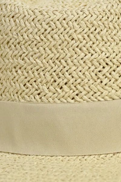 Stetson Chic Fedora Hat Beige One Size