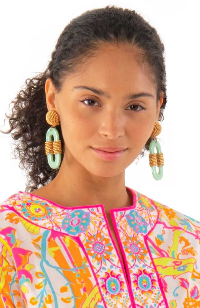 Stonehenge Earrings Mint One Size