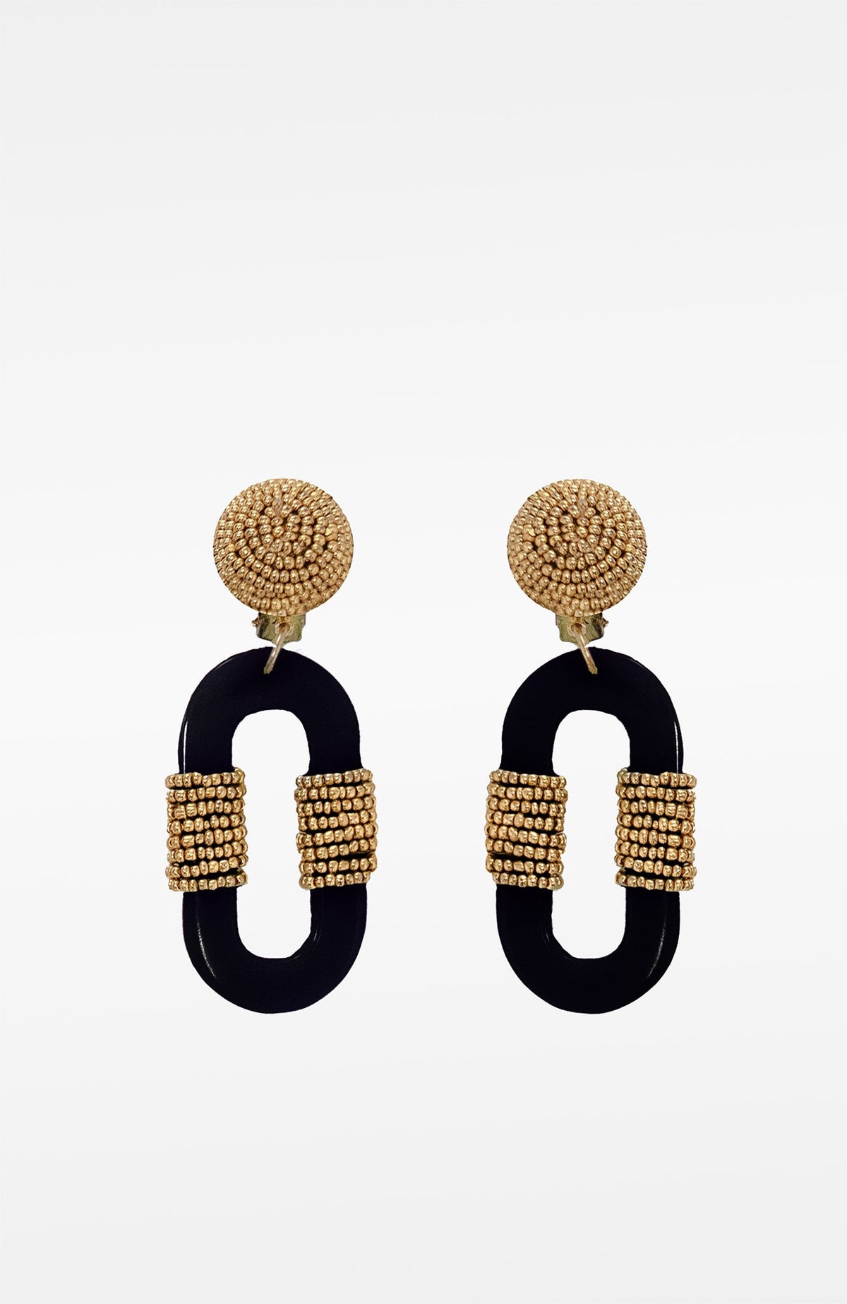 Stonehenge Earrings Black One Size