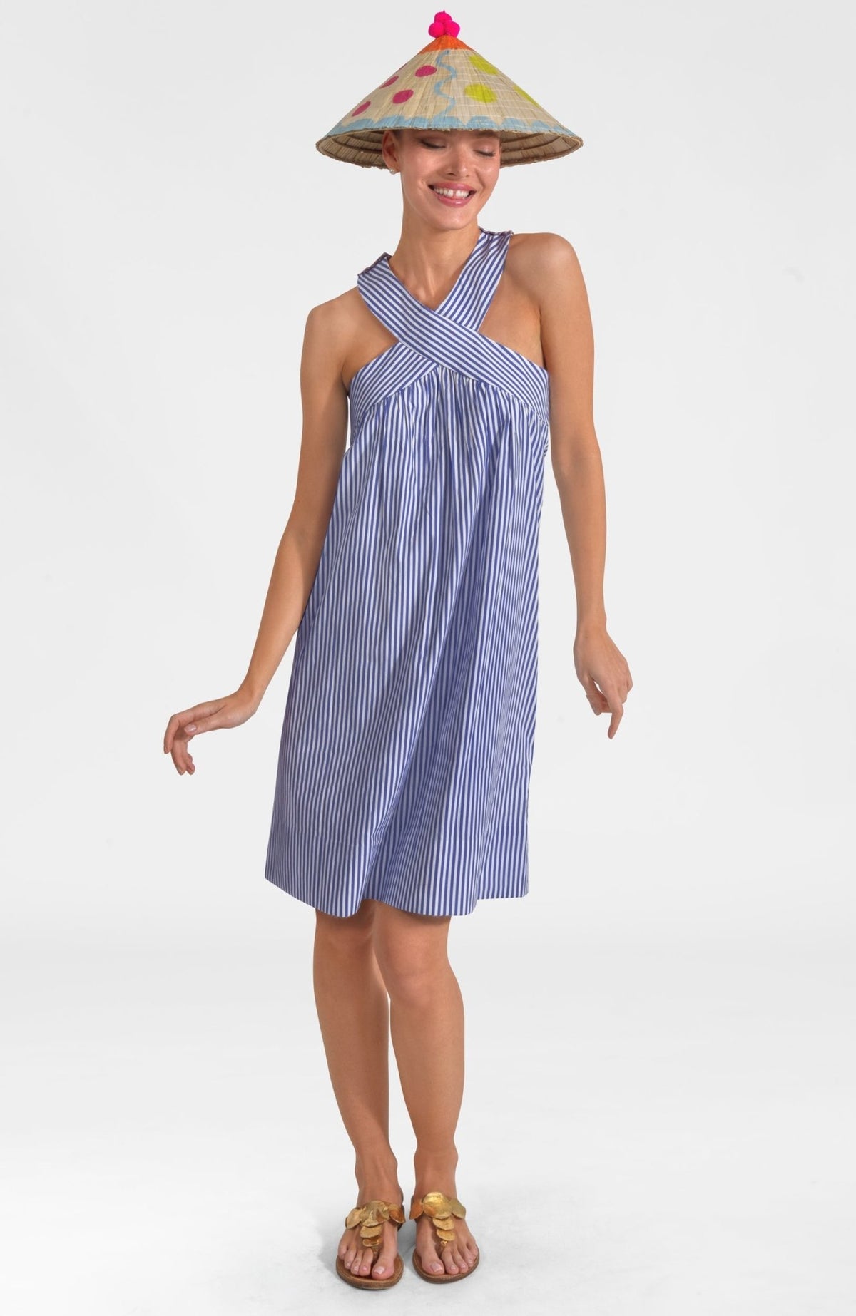 Summer Sunshine Dress - Wash & Wear Navy