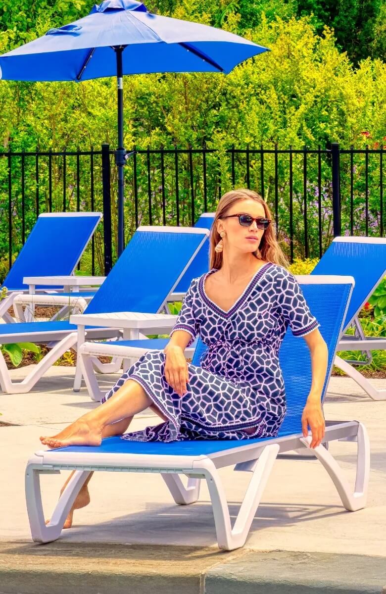 Surf's Up Dress - Lucy In The Sky With Diamonds Navy