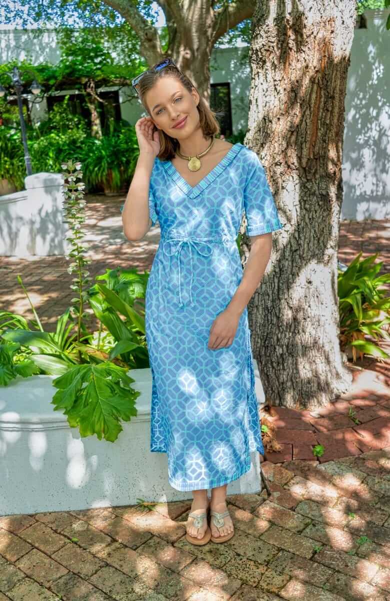 Surf's Up Dress - Lucy In The Sky With Diamonds Periwinkle