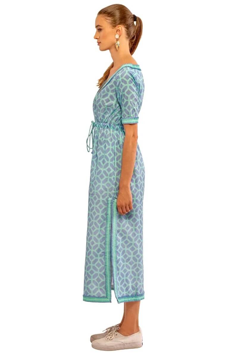 Surf's Up Dress - Lucy In The Sky With Diamonds Periwinkle