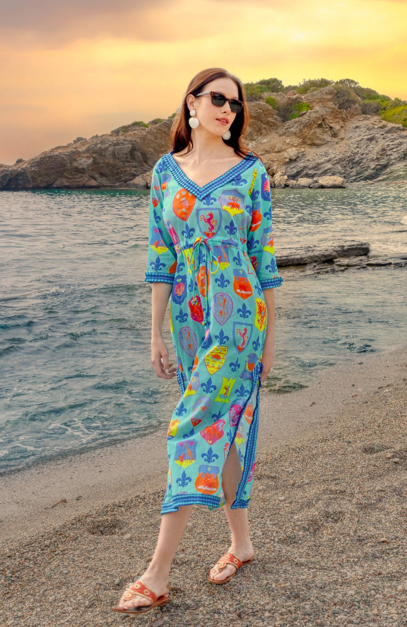 Surf's Up Dress - Siena - Final Sale Turquoise