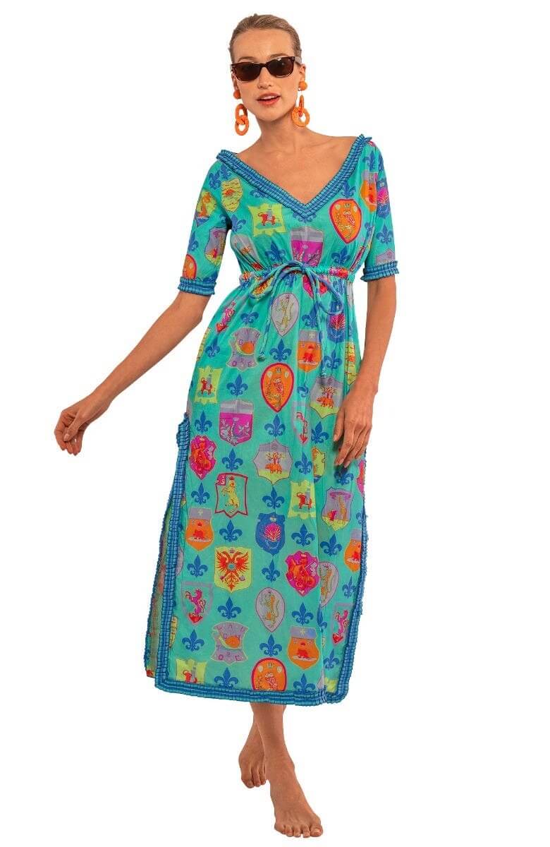 Surf's Up Dress - Siena - Final Sale Turquoise