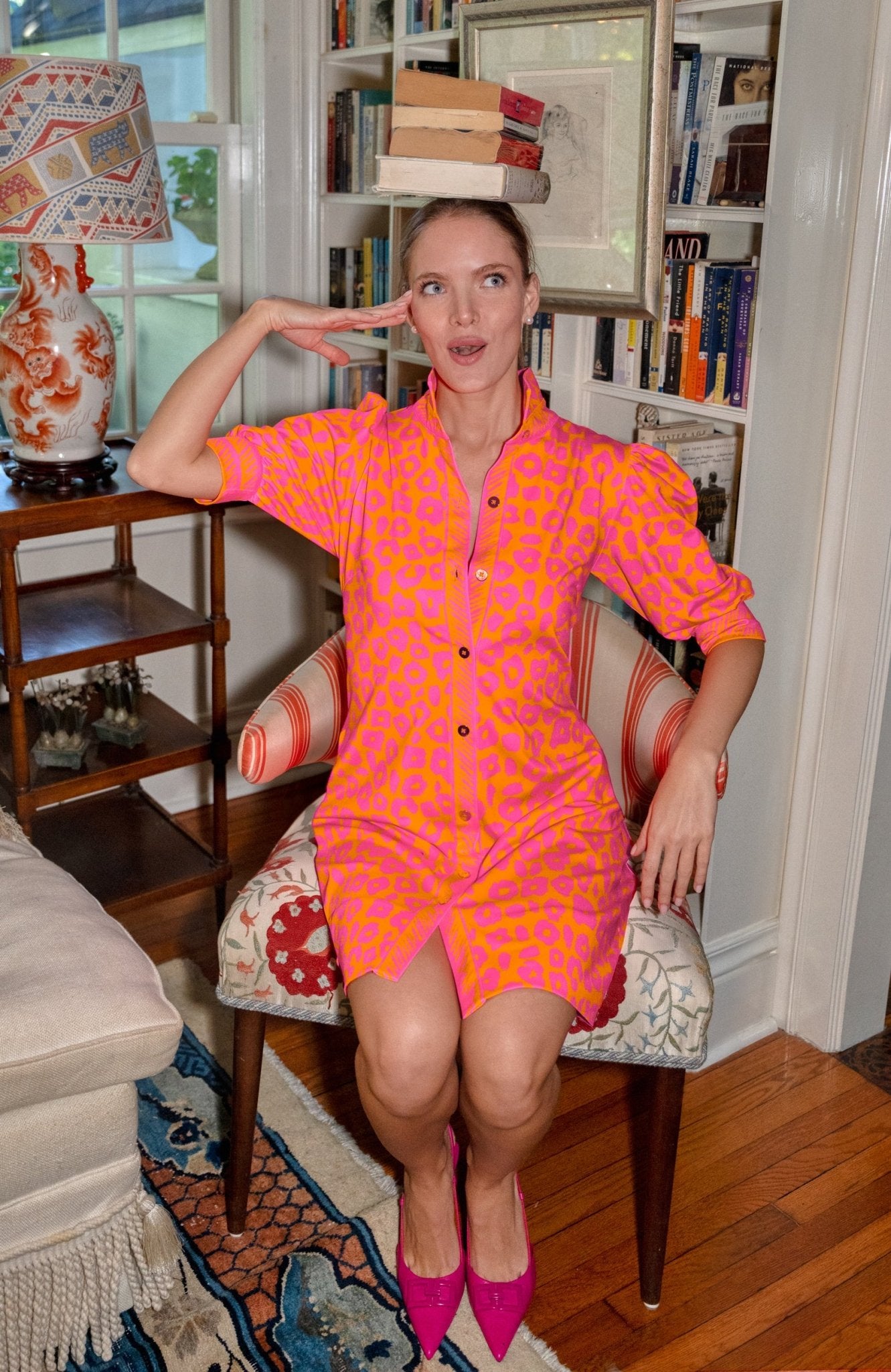 Swagger Dress - Me Jane - Final Sale Orange