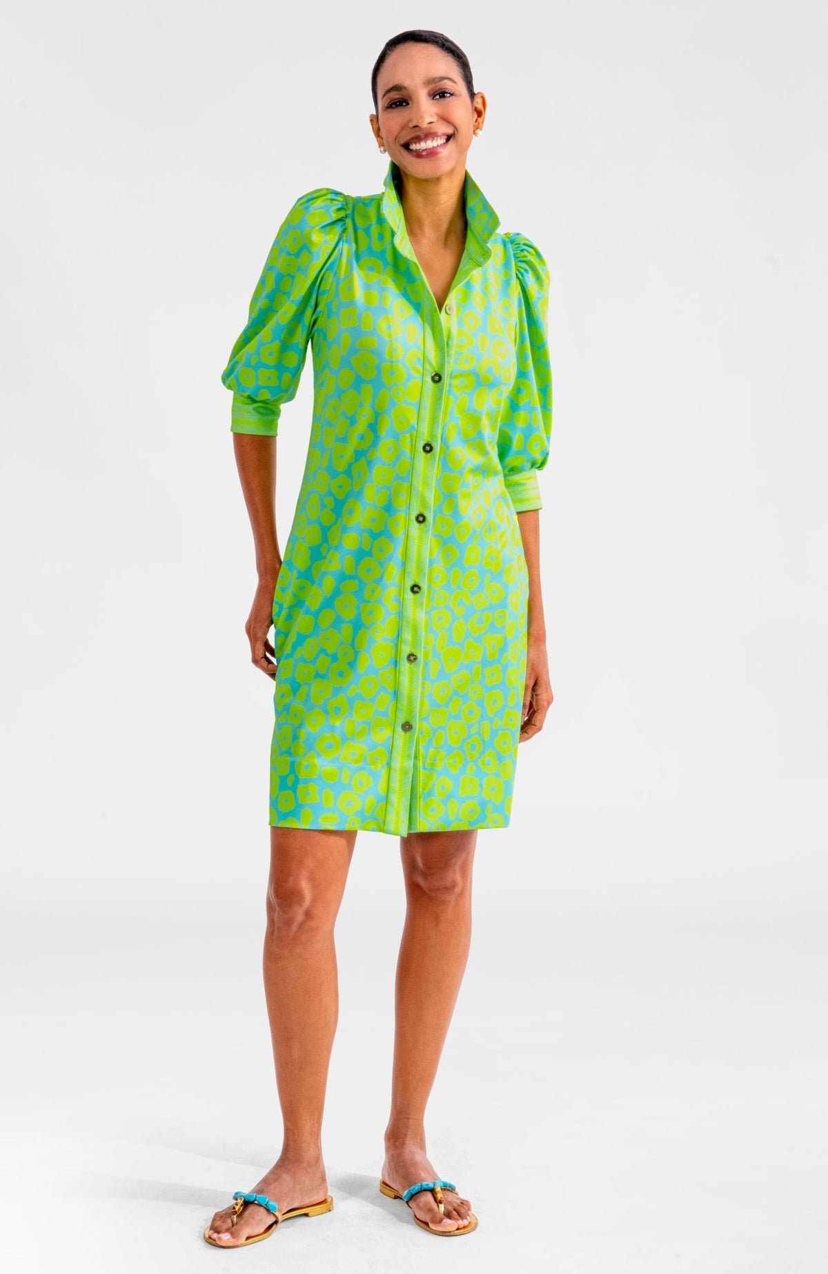 Swagger Dress - Me Jane - Final Sale Turquoise