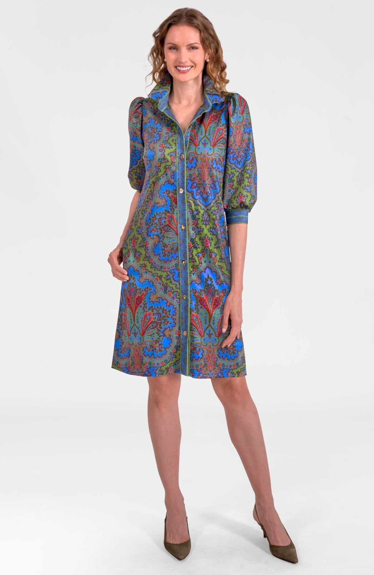 Swagger Dress - Passion Paisley Olive