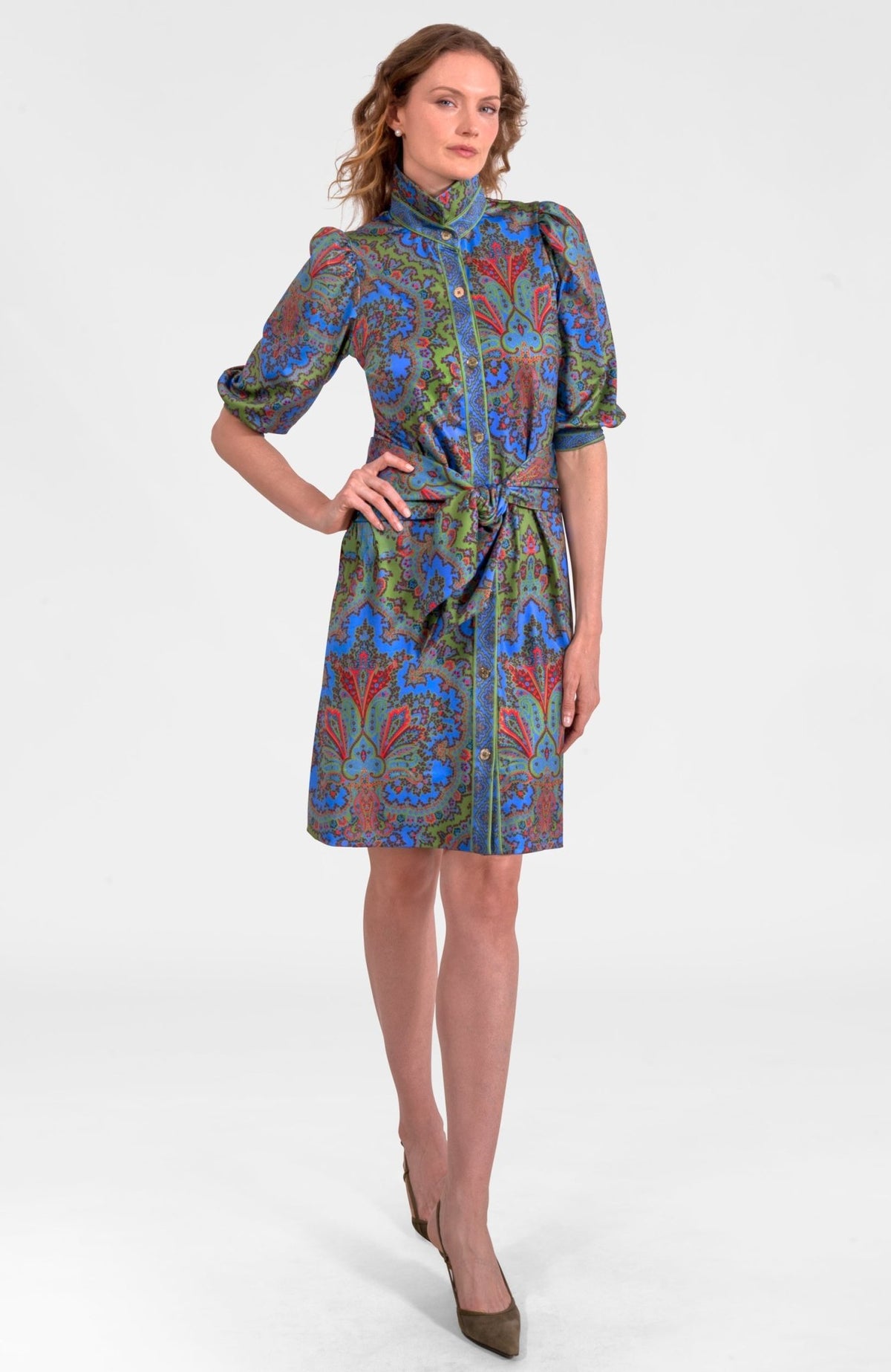 Swagger Dress - Passion Paisley Olive