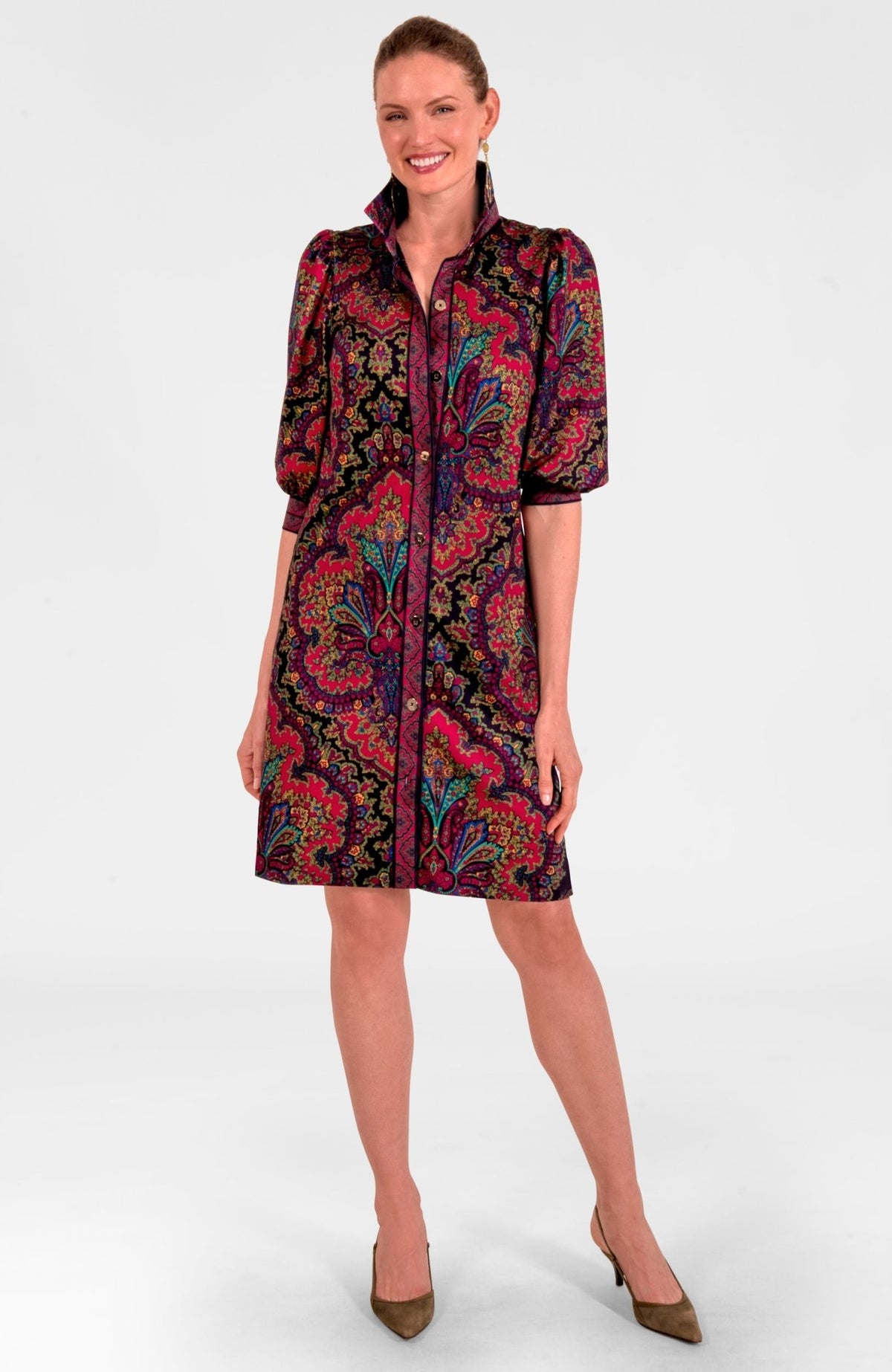 Swagger Dress - Passion Paisley Black