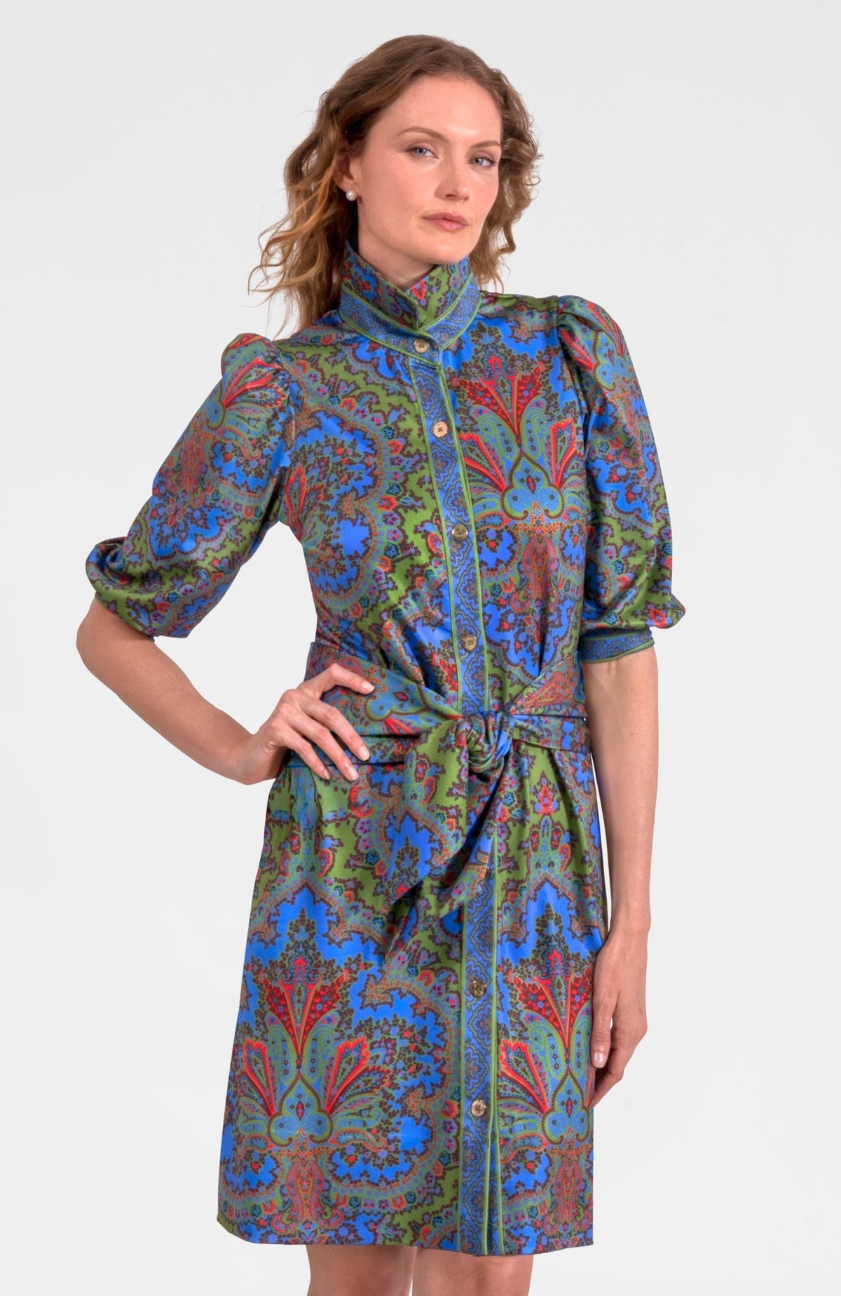 Swagger Dress - Passion Paisley Olive