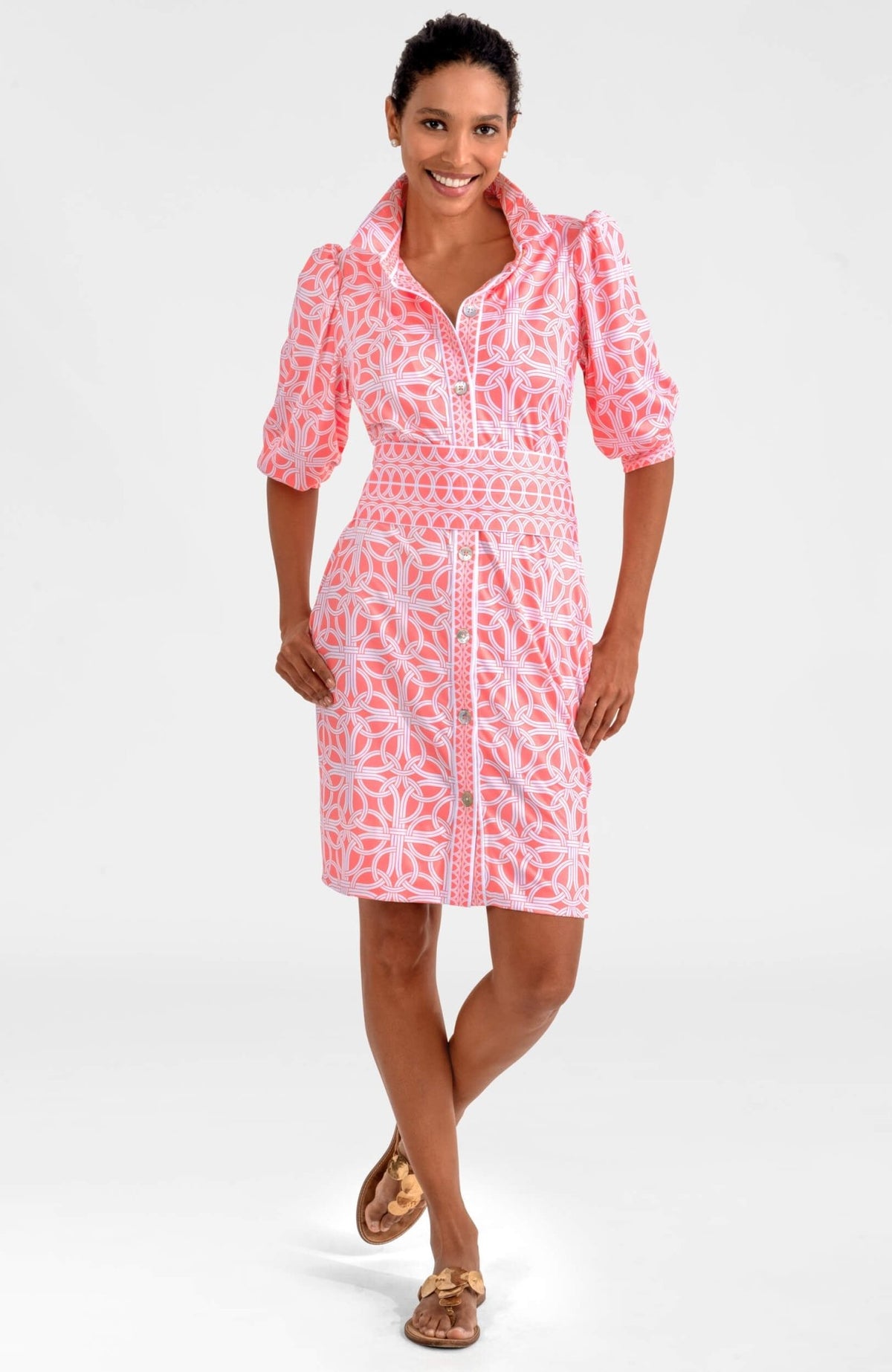 Swagger Dress - Ring Toss Melon