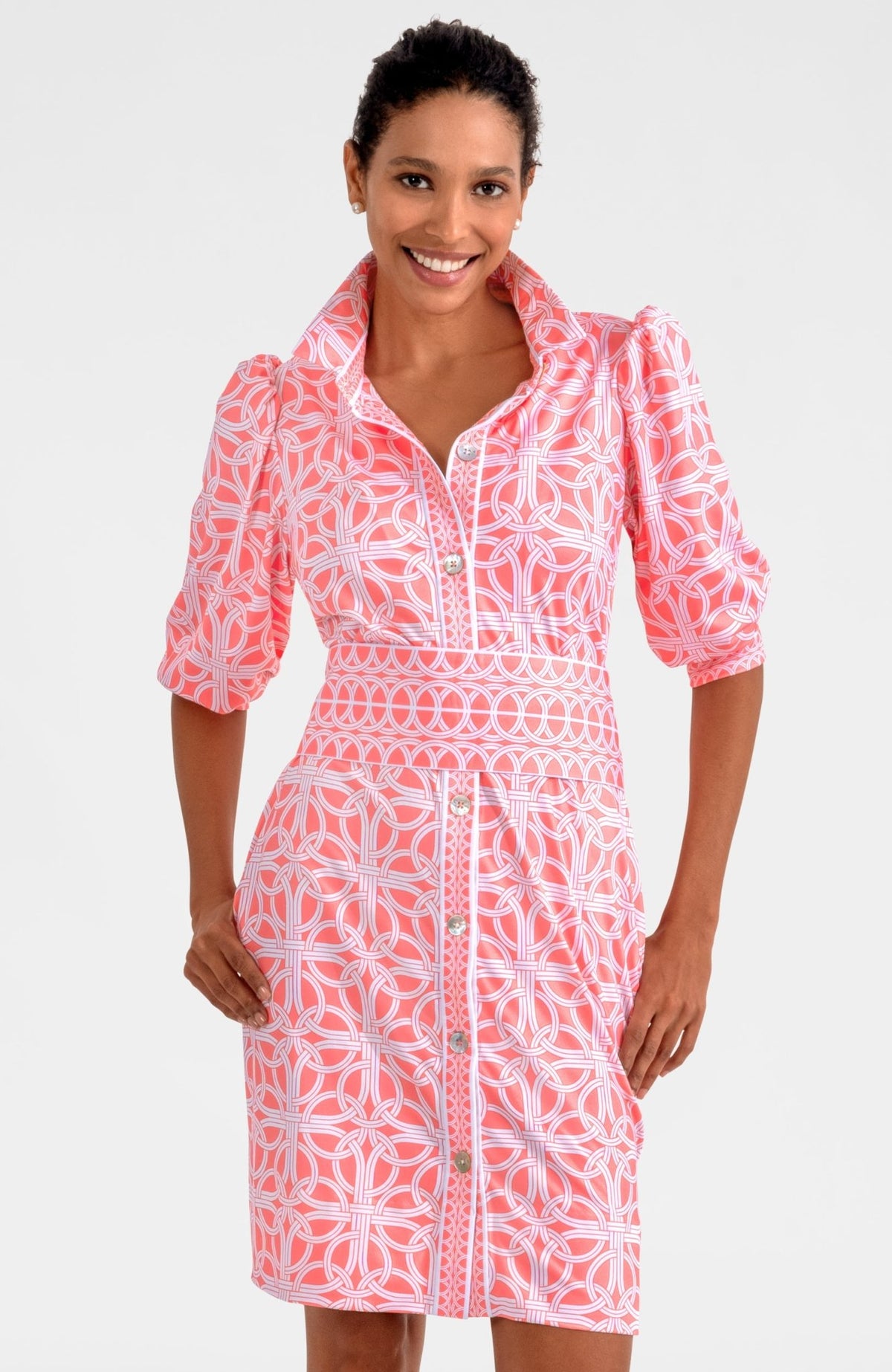 Swagger Dress - Ring Toss Melon