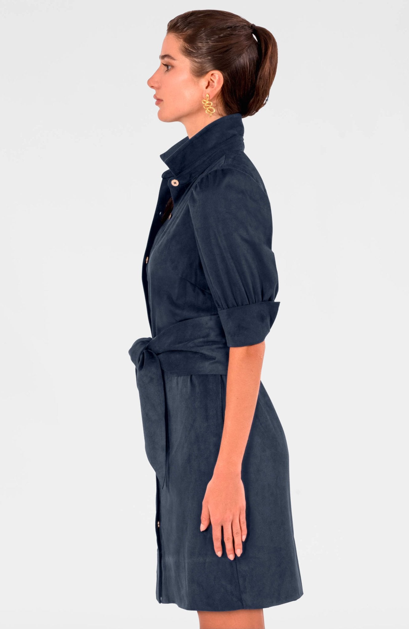 Swagger Dress - Ultra Suede - Final Sale Navy