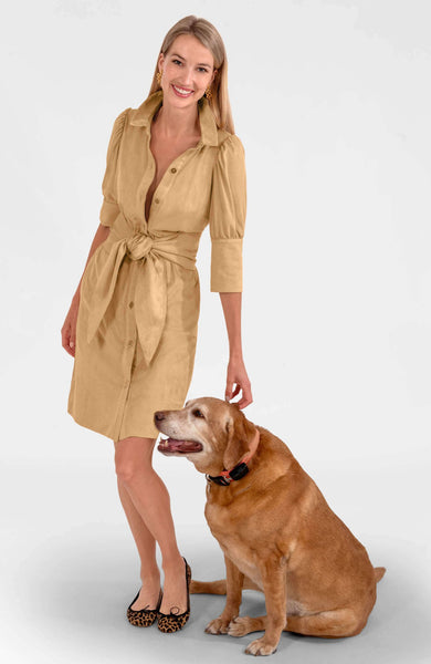 Gretchen Scott Swagger Dress - Ultra Suede - Black Large