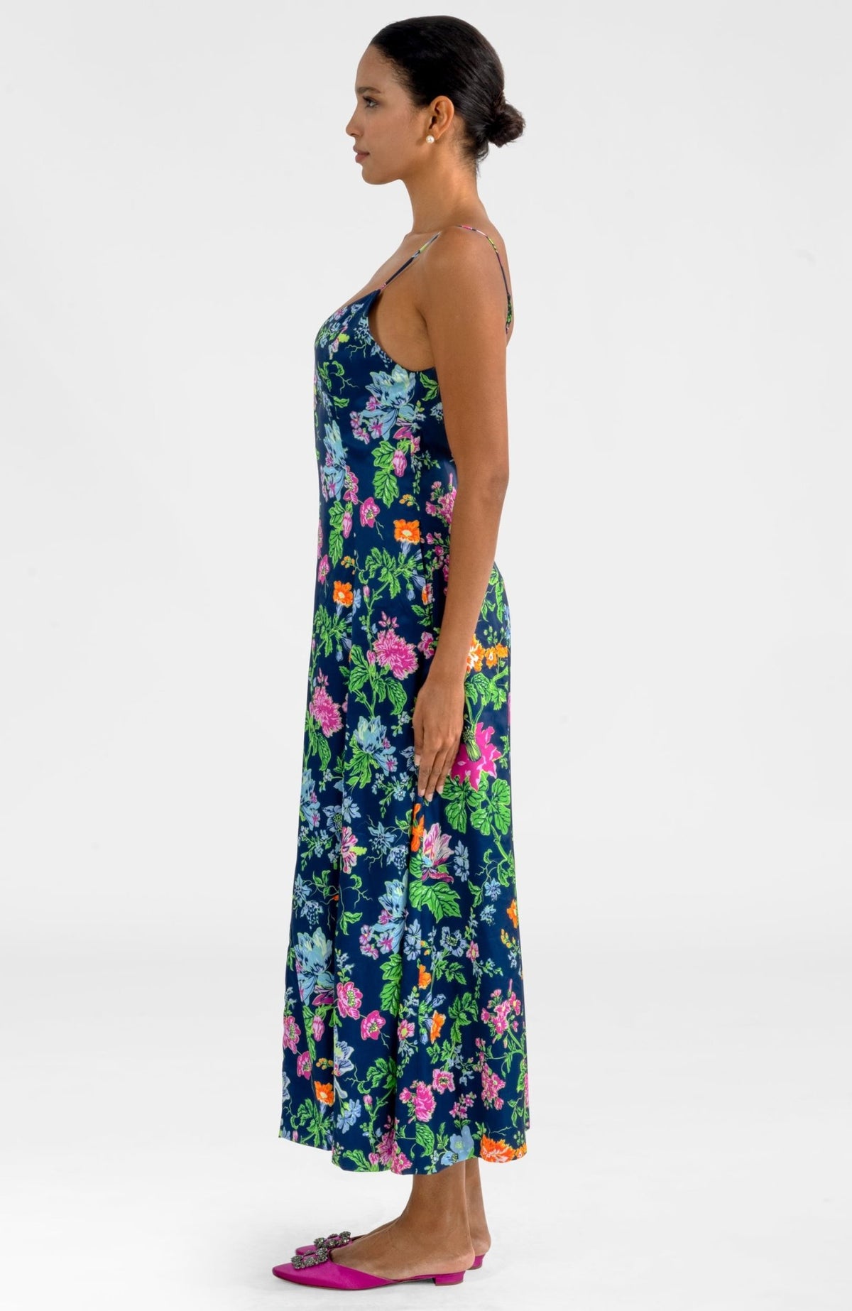 Sway & Twirl Dress - English Garden Navy