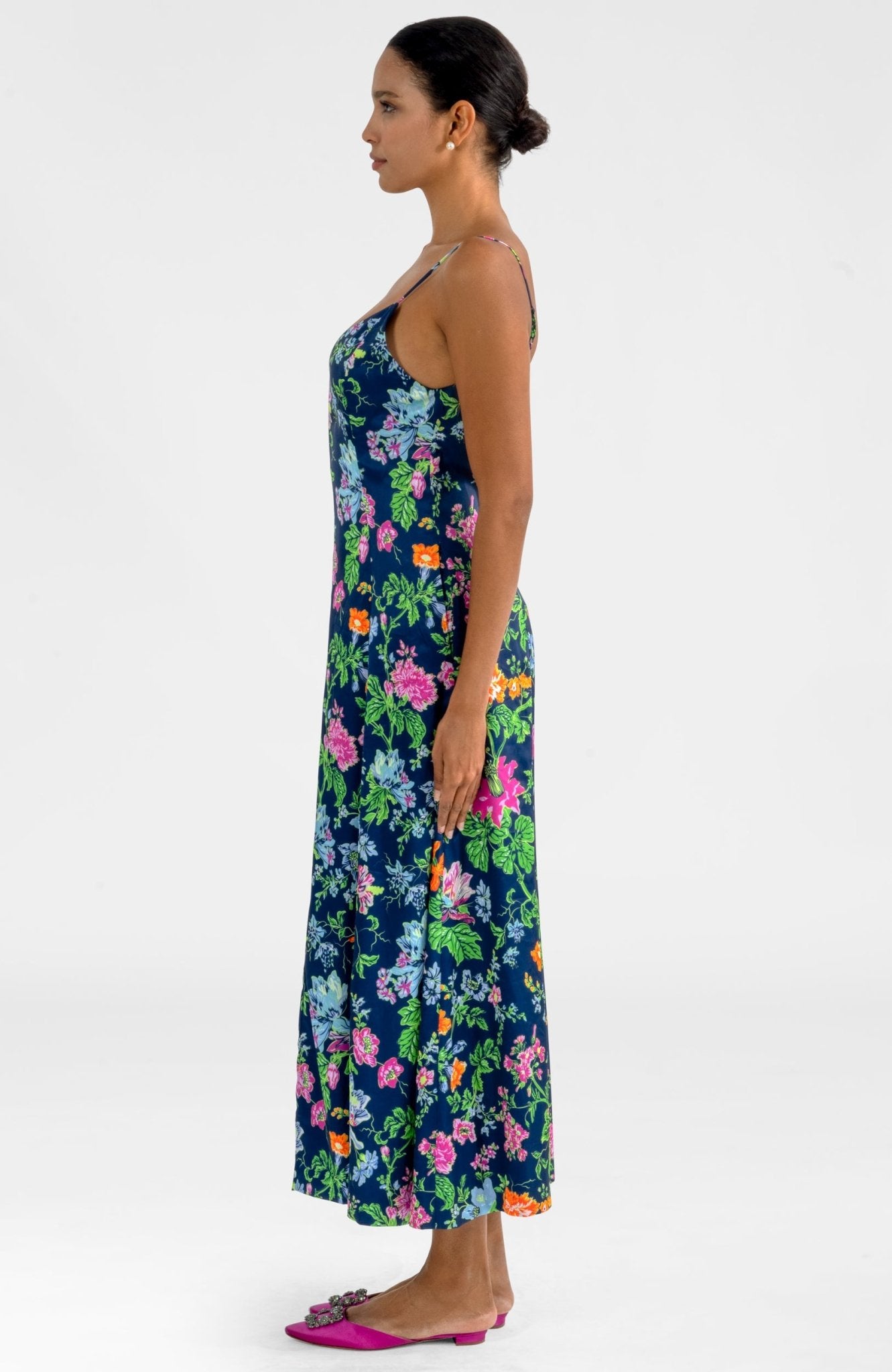 Sway & Twirl Dress - English Garden Navy