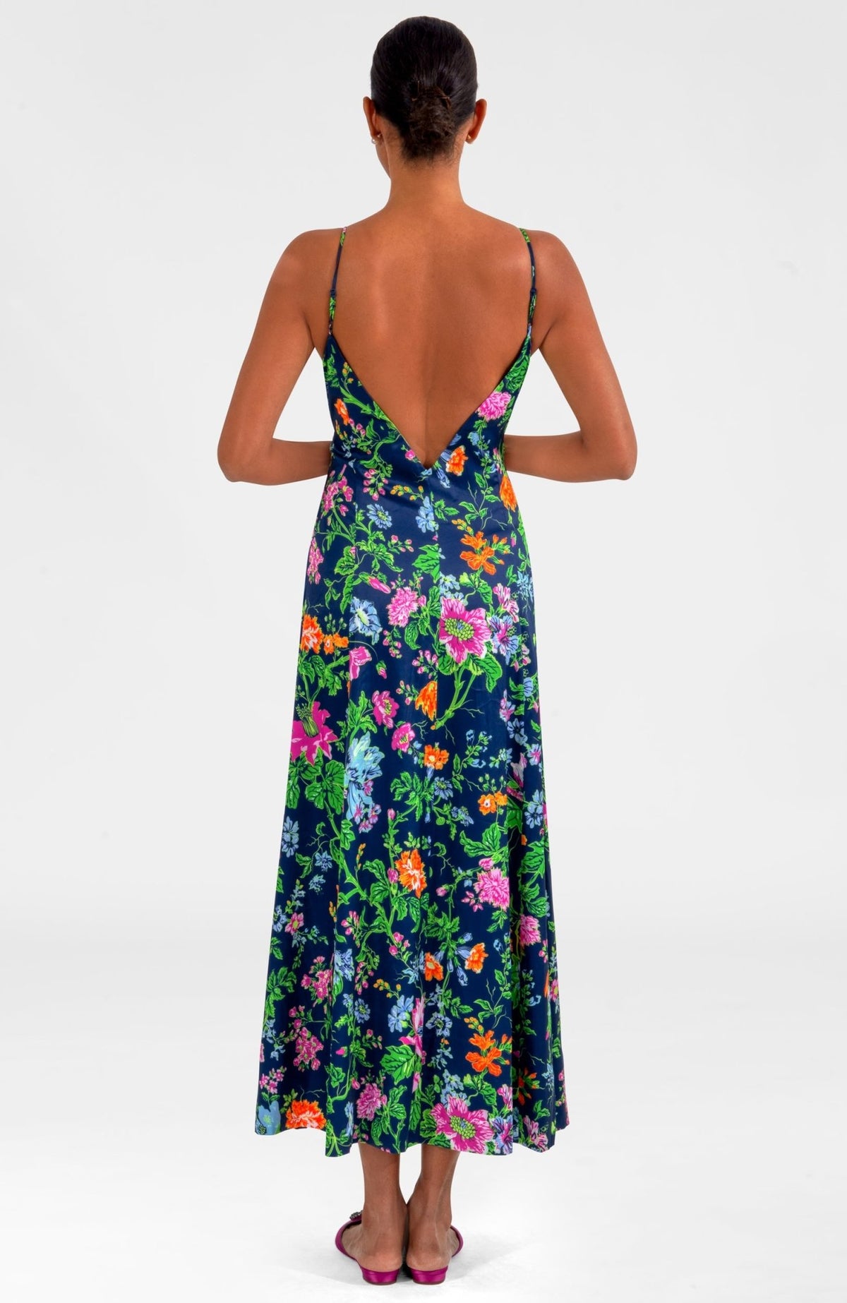 Sway & Twirl Dress - English Garden Navy