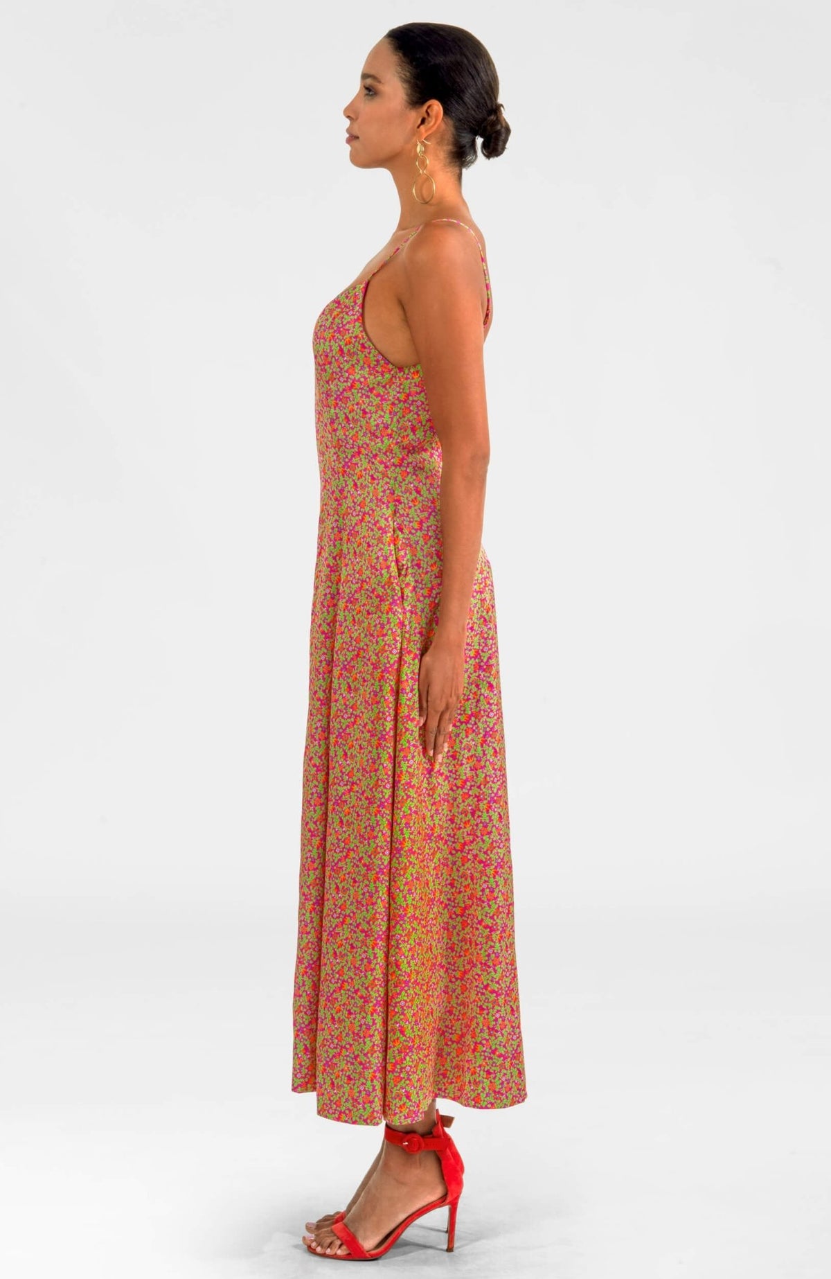 Sway & Twirl Dress - Puzzle Mania Pink