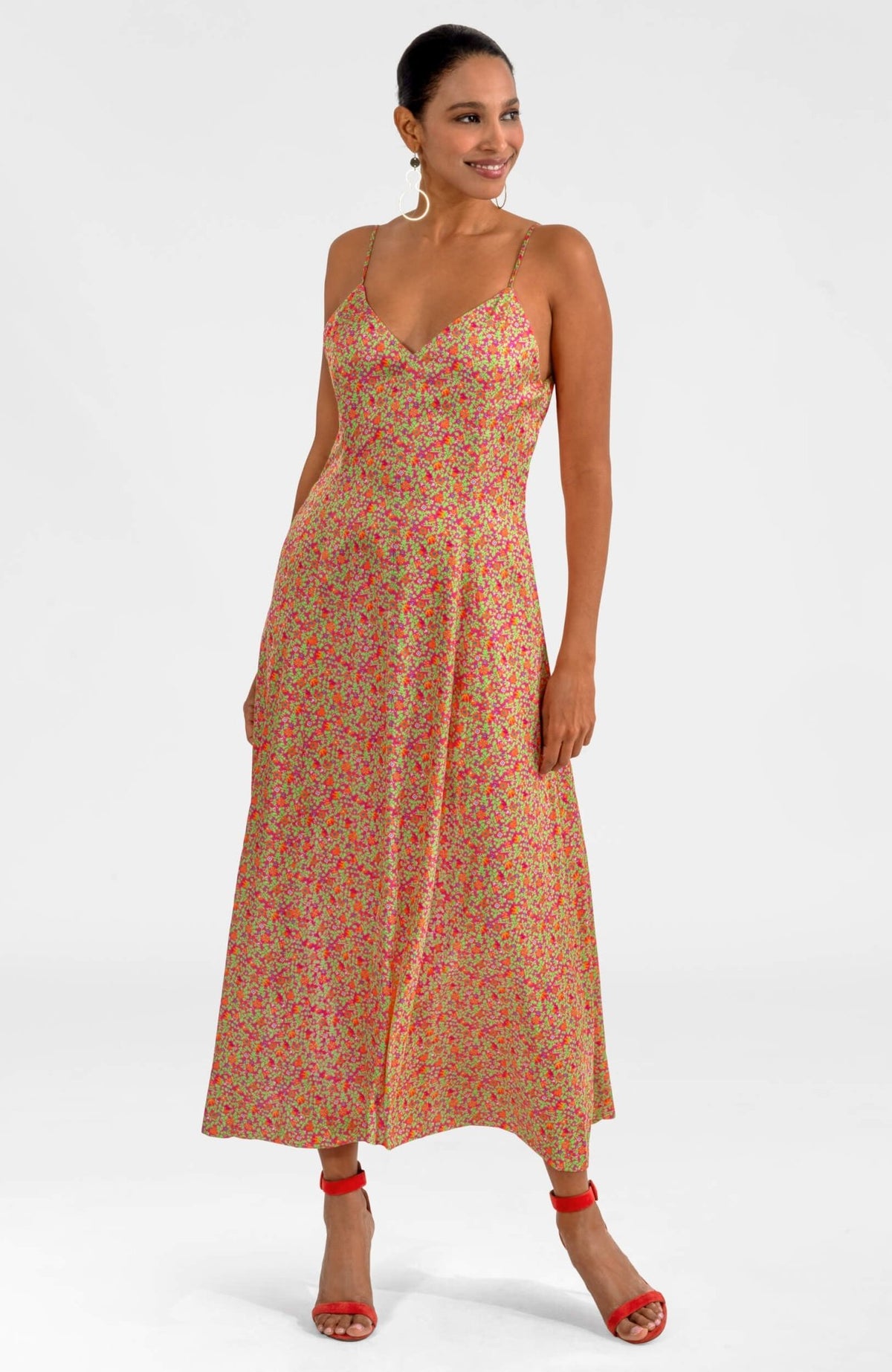 Sway & Twirl Dress - Puzzle Mania Pink