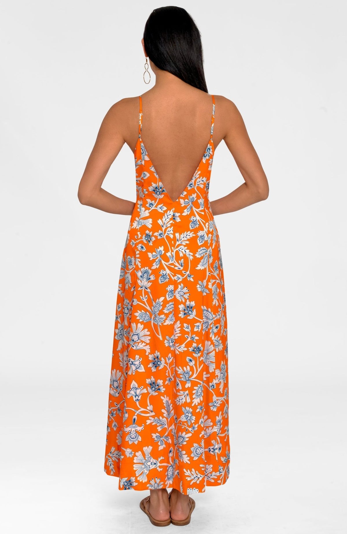 Sway & Twirl Dress - Stunning Stippling Orange