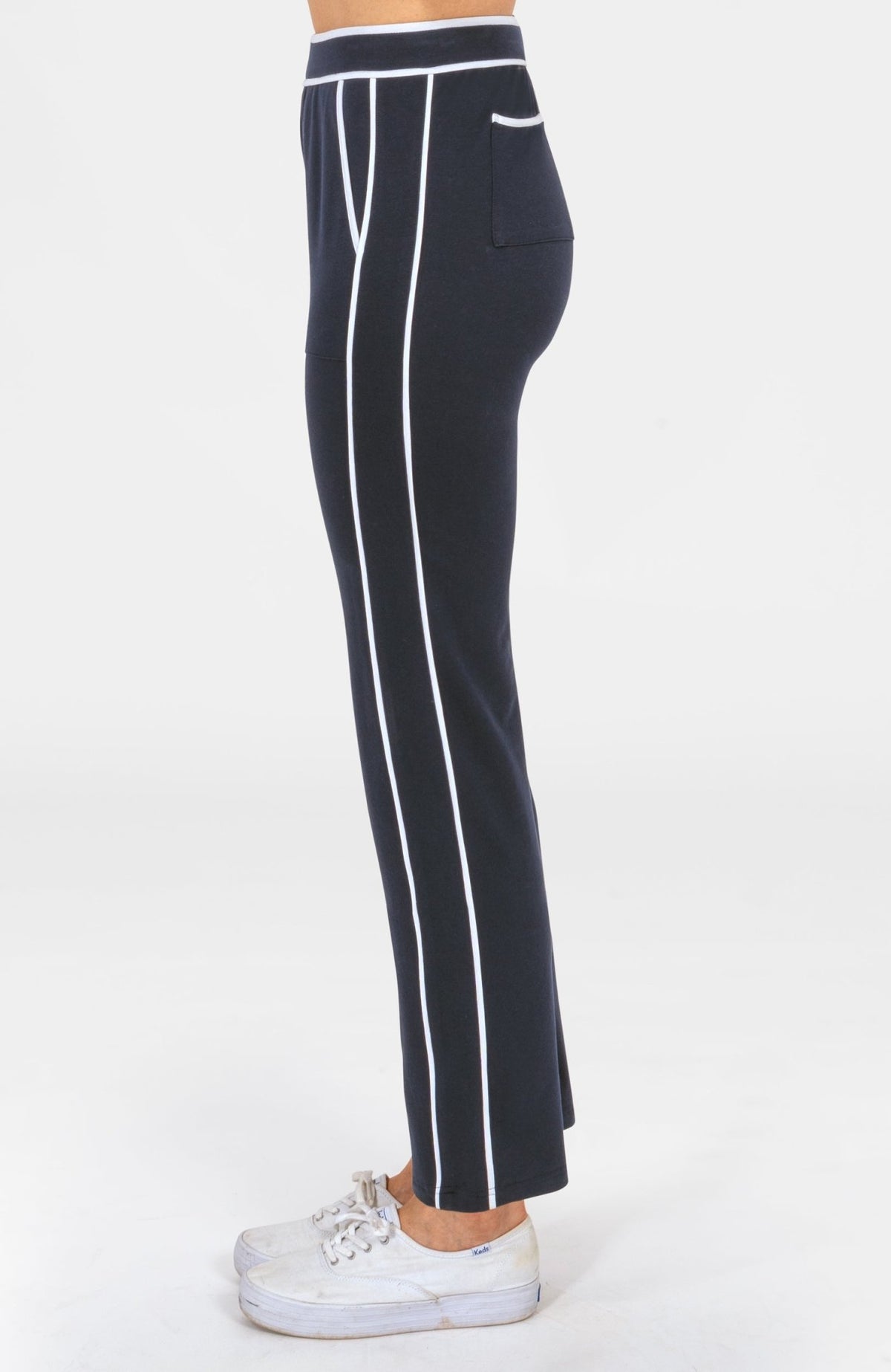 Sweat Pants - Trim It Up Navy White