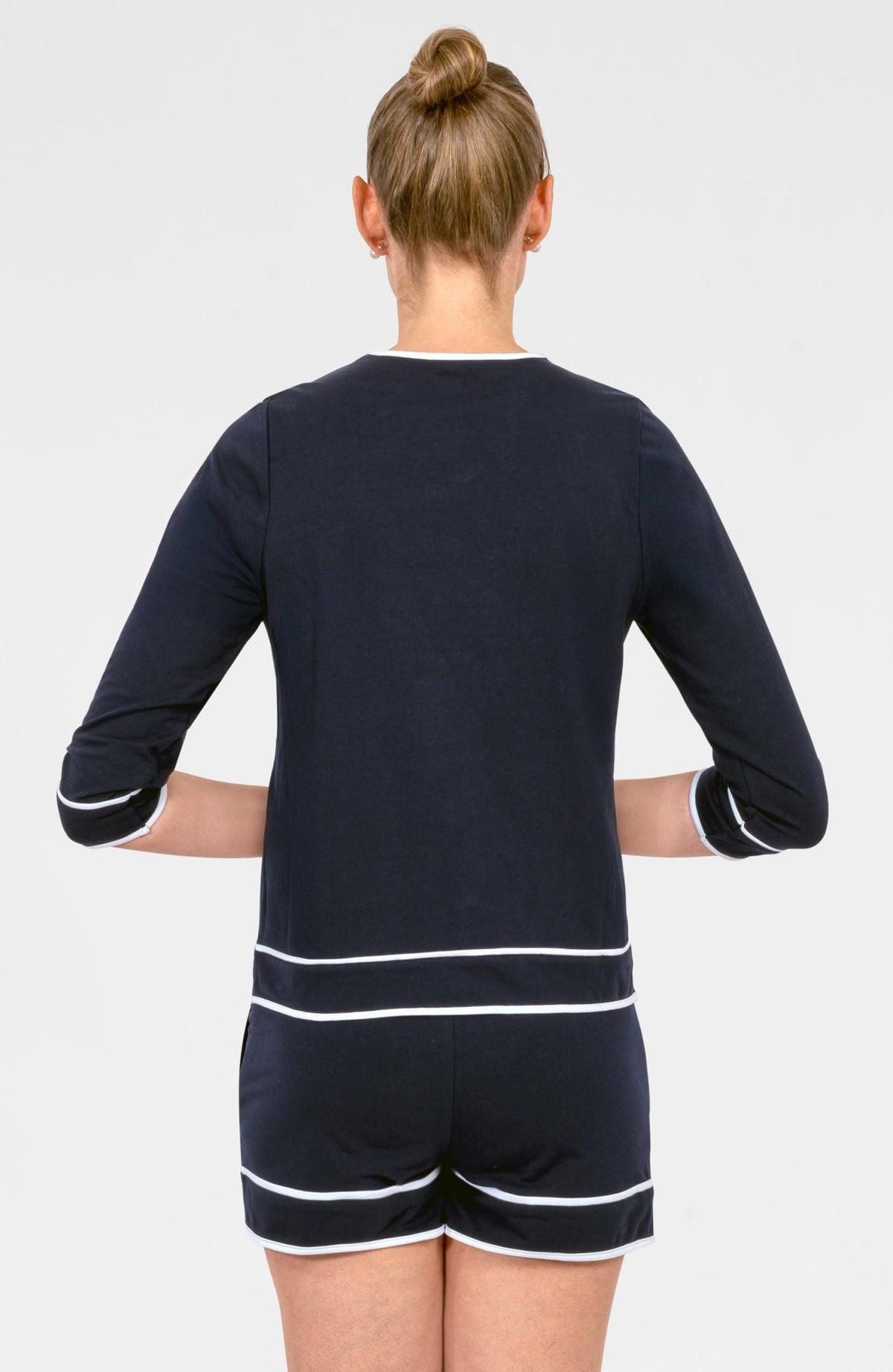 Sweatshirt - Trim It Up Navy White