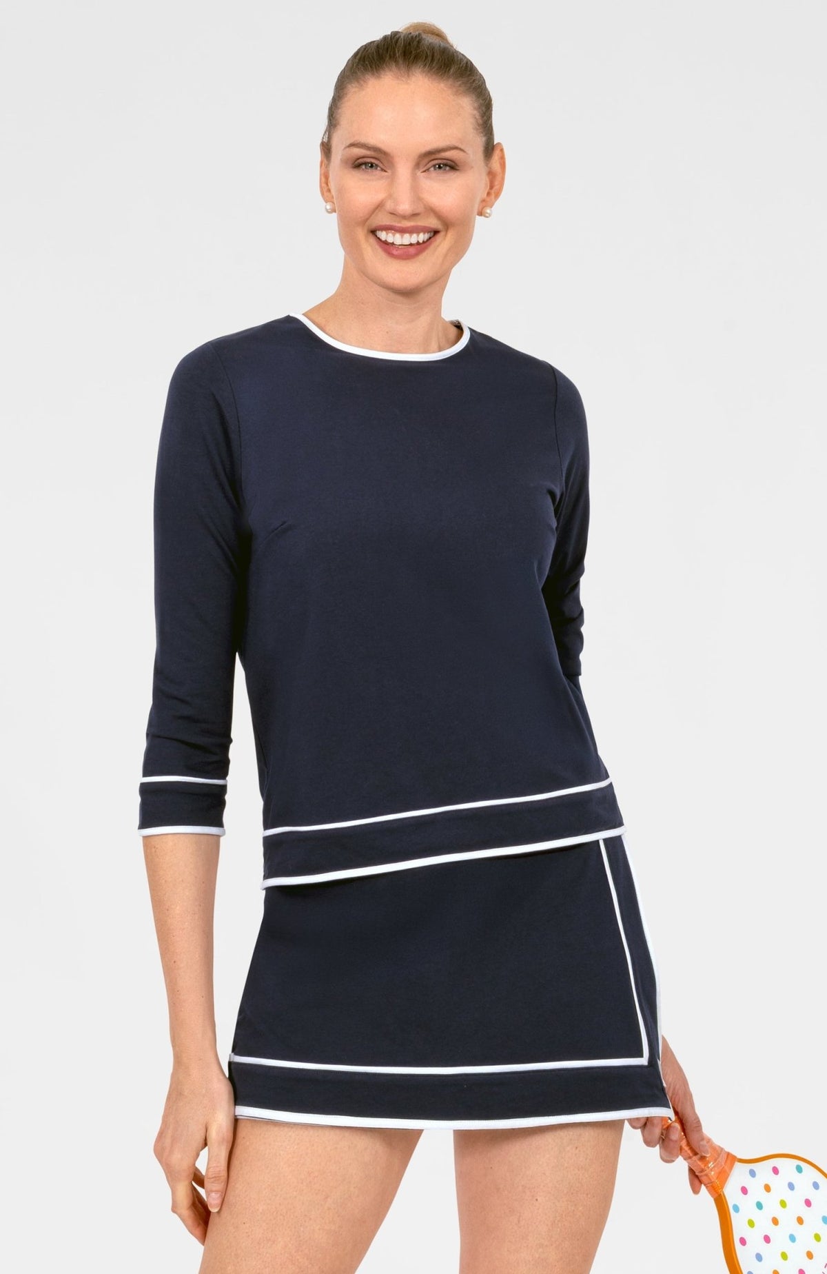 Sweatshirt - Trim It Up Navy White