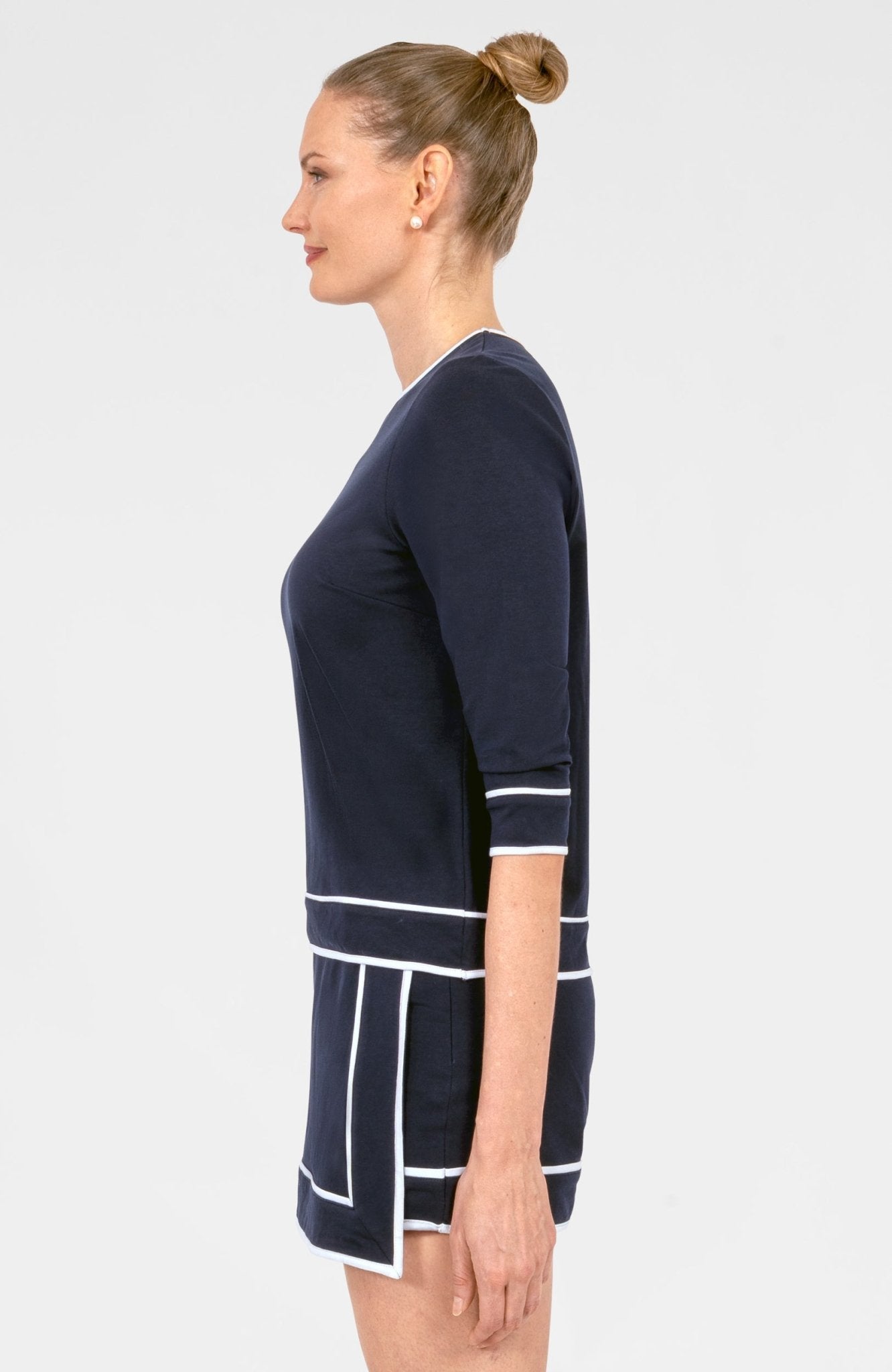 Sweatshirt - Trim It Up Navy White