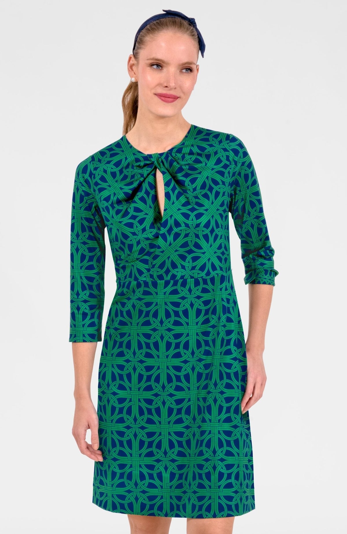 Swivel Dress - Ring Toss Navy Kelly